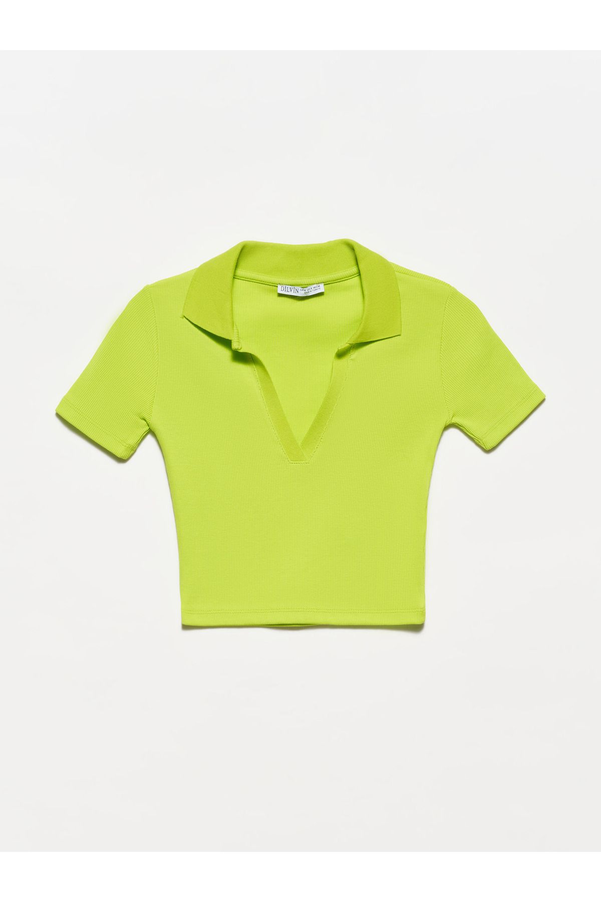 Dilvin 3775 Polo Yaka Tshırt-lime