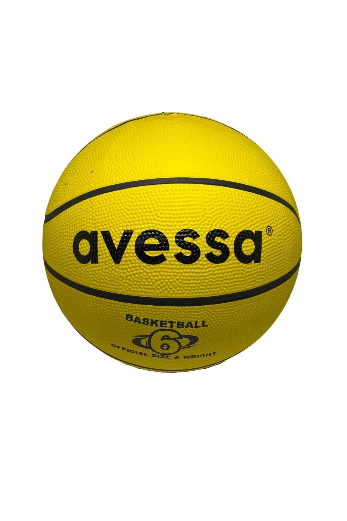 TOCSPORTS Sarı Basketbol Topu - No 6 - 600 Gram - Pompa Dahil