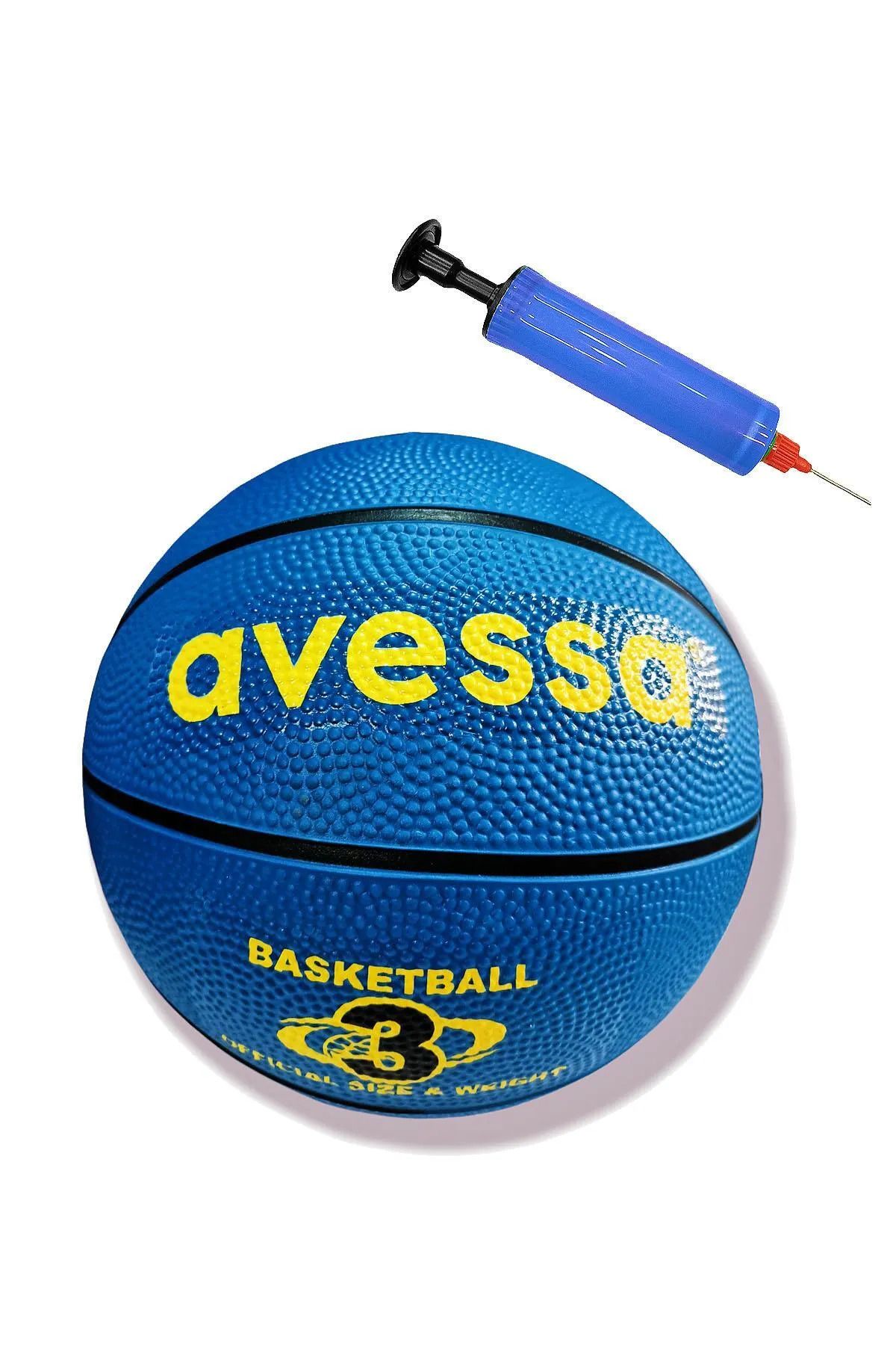 TOCSPORTS Mavi Basketbol Topu - No 3 - 280 Gram - Pompa Dahil