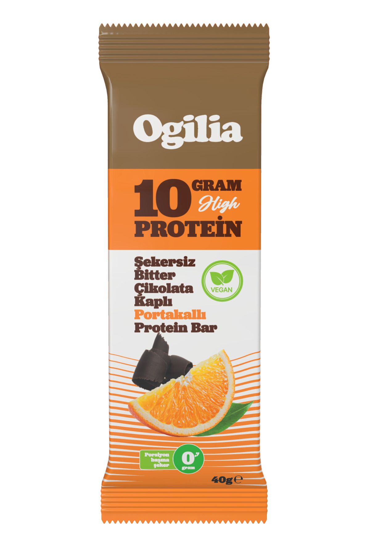 Ogilia Portakallı Yüksek Proteinli Bar 12'li
