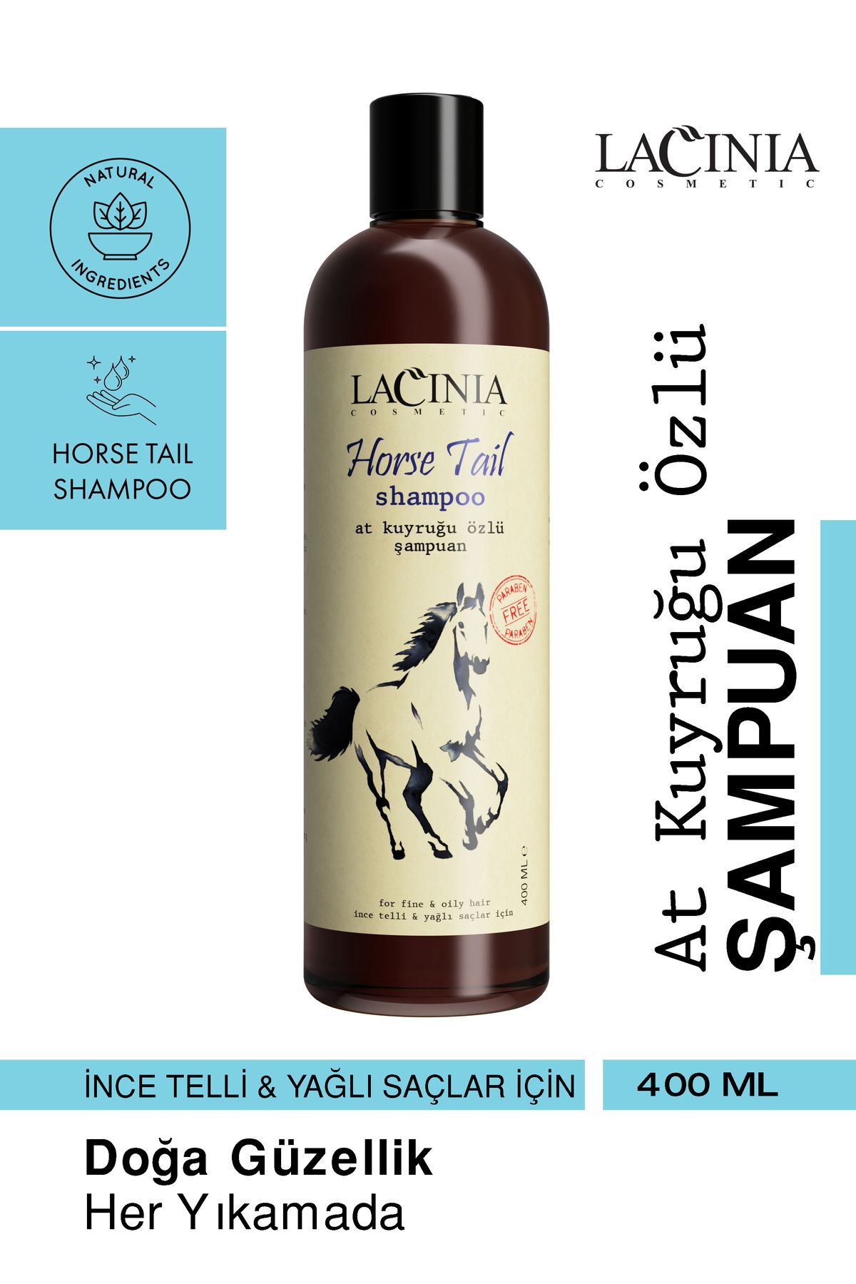 Lacinia Horse Tail At Kuyruğu Özlü Şampuan 400ml