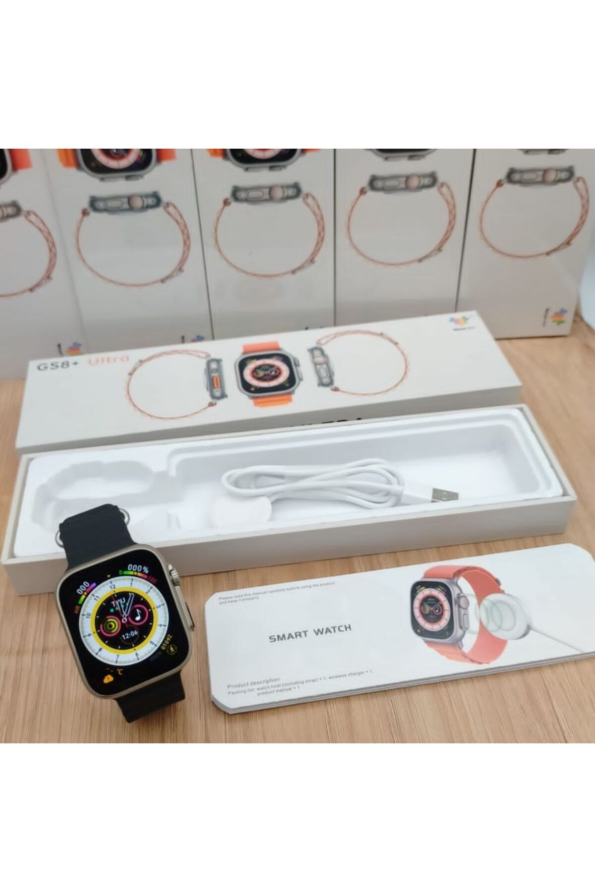 L'eDoren Akıllı Saat Watch 8 Ultra Gs8+(plus Modelidir) 2.05" Hd Ekran Gerçek 49mm