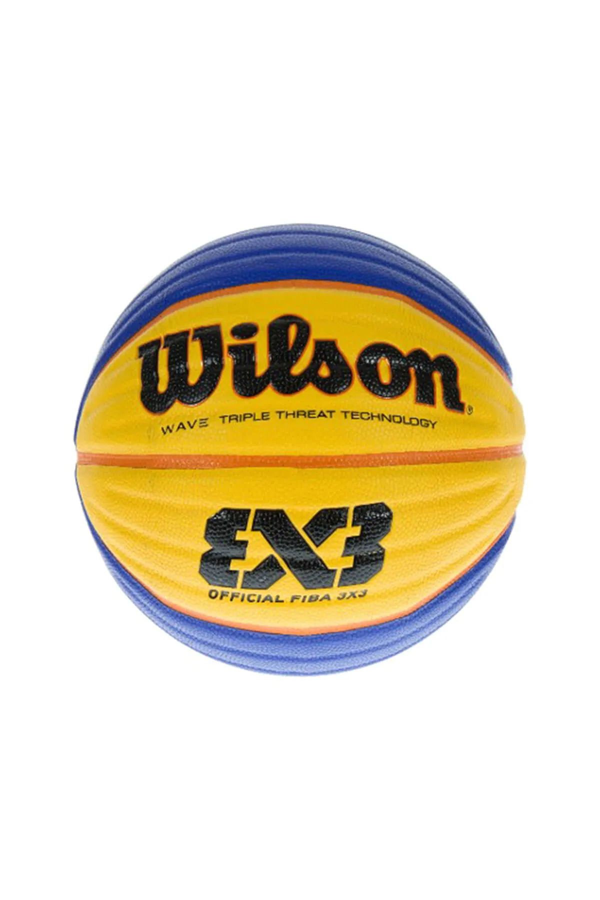 TOCSPORTS Altın Rengi Menekşe Wilson Fiba 3 x 3 Model Basketbol Topu - No 6 - Pompa Dahil