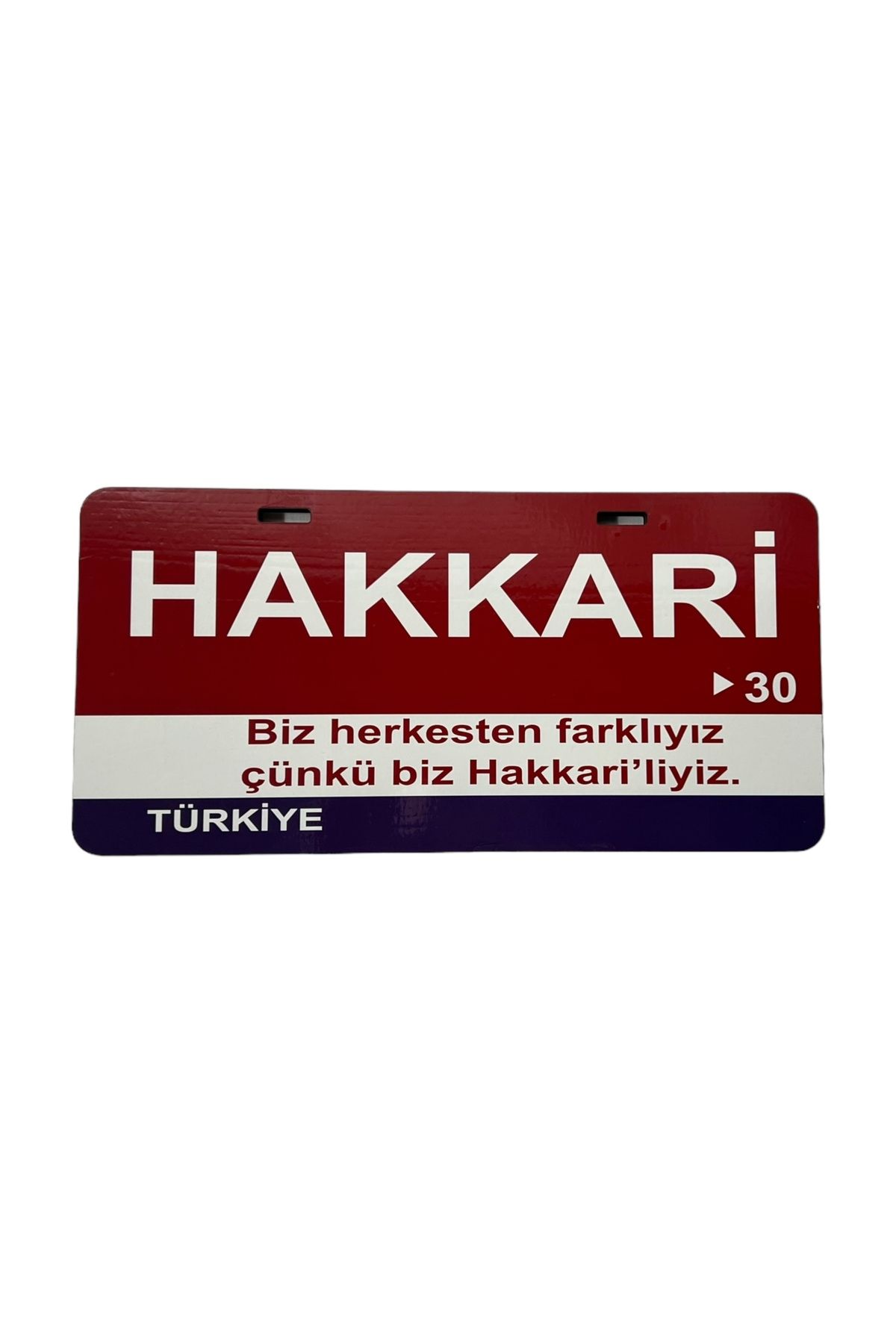 POSTER 30 Plaka Numaralı Hakkari İli 15x30 Cm Ahşap Poster