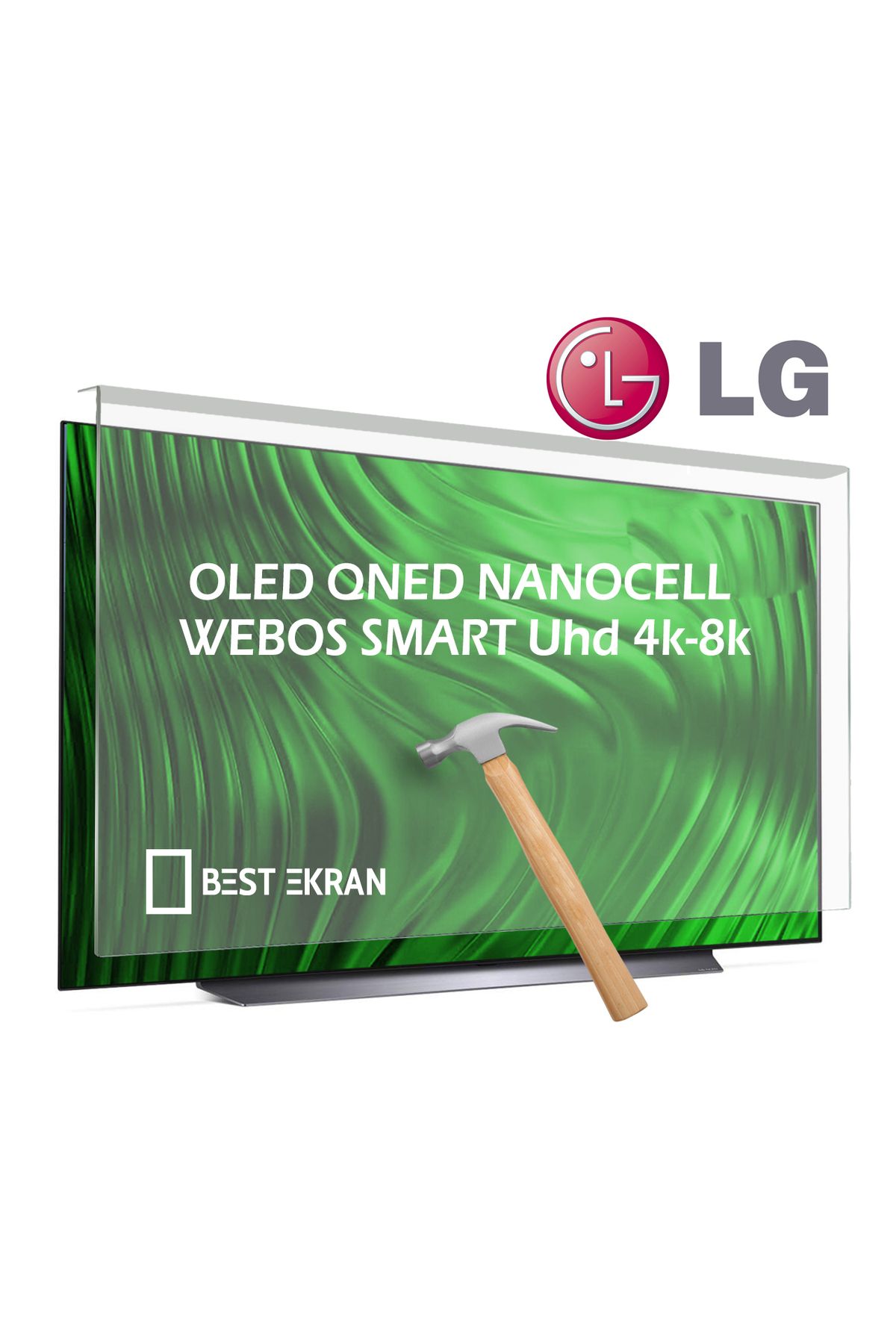 Bestekran Lg 50" Inç 126 Cm Tv Ekran Koruyucu Kırılmaz Koruyucu Oled Qned Nanocell Webos Smart Uhd 4k-8k