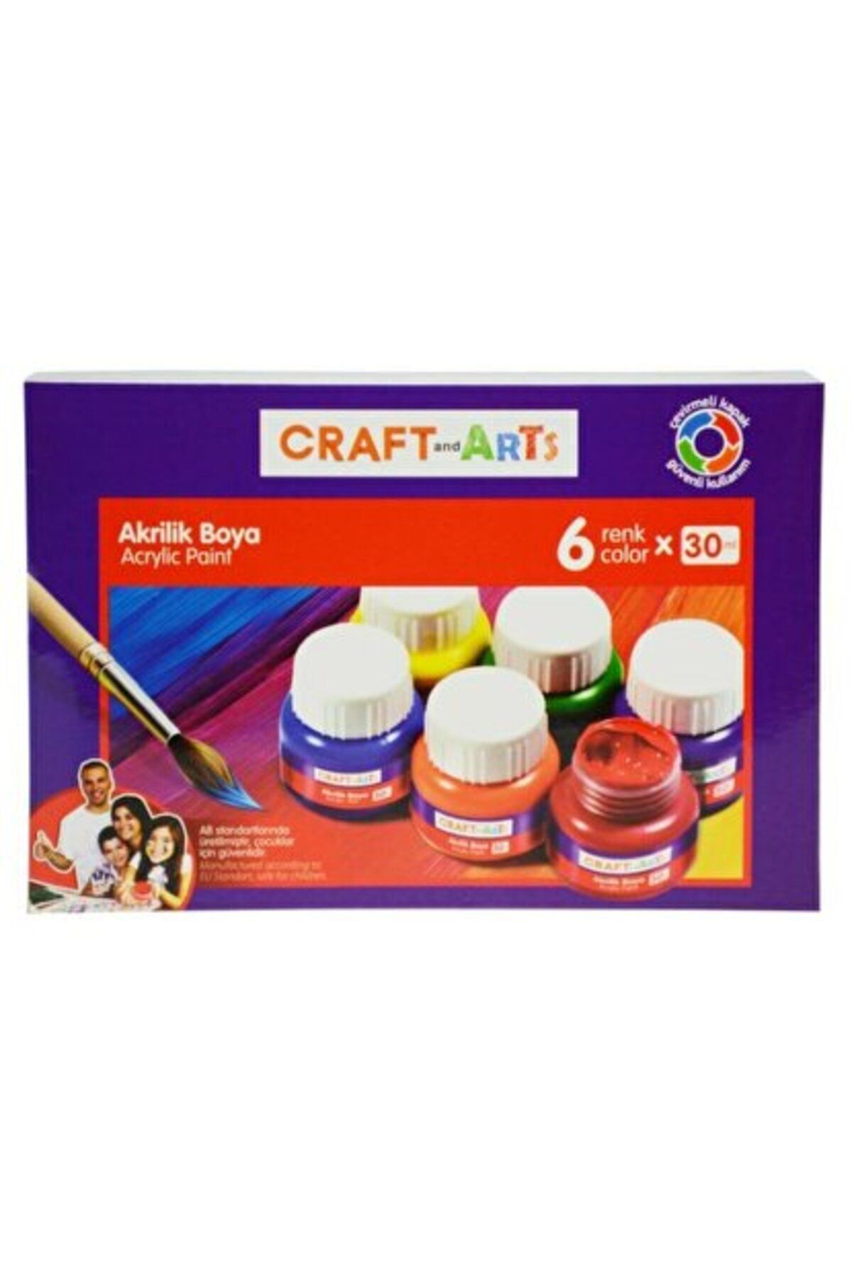 Craft and Arts Akrilik Boya 6 Renk30 ml U1560kk-6