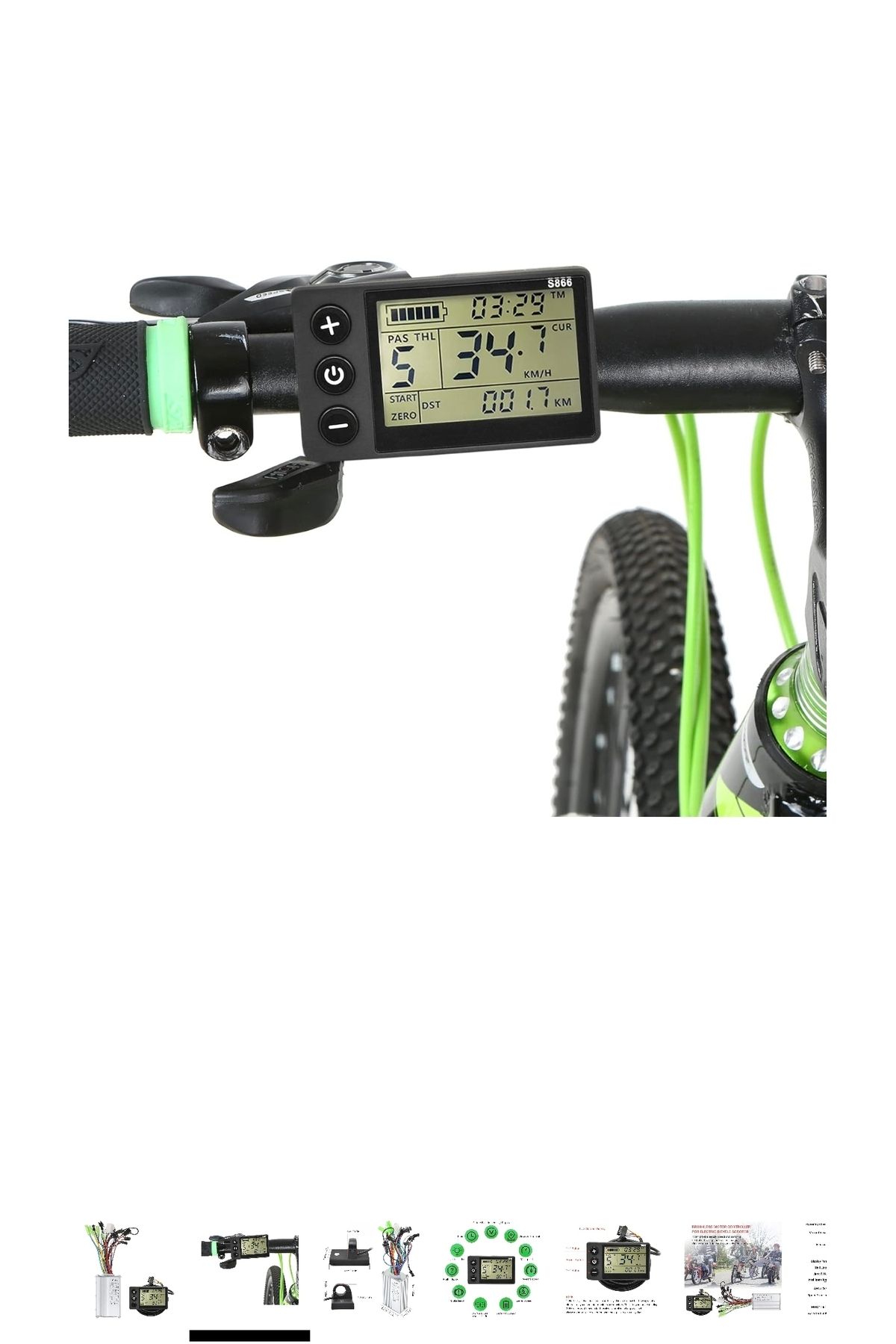 RKS -Elektrikli Bisiklet Elektrikli Bisiklet Elektrikli Scooter için LCD Ekran Paneli Fırçasız Kontrol Kiti