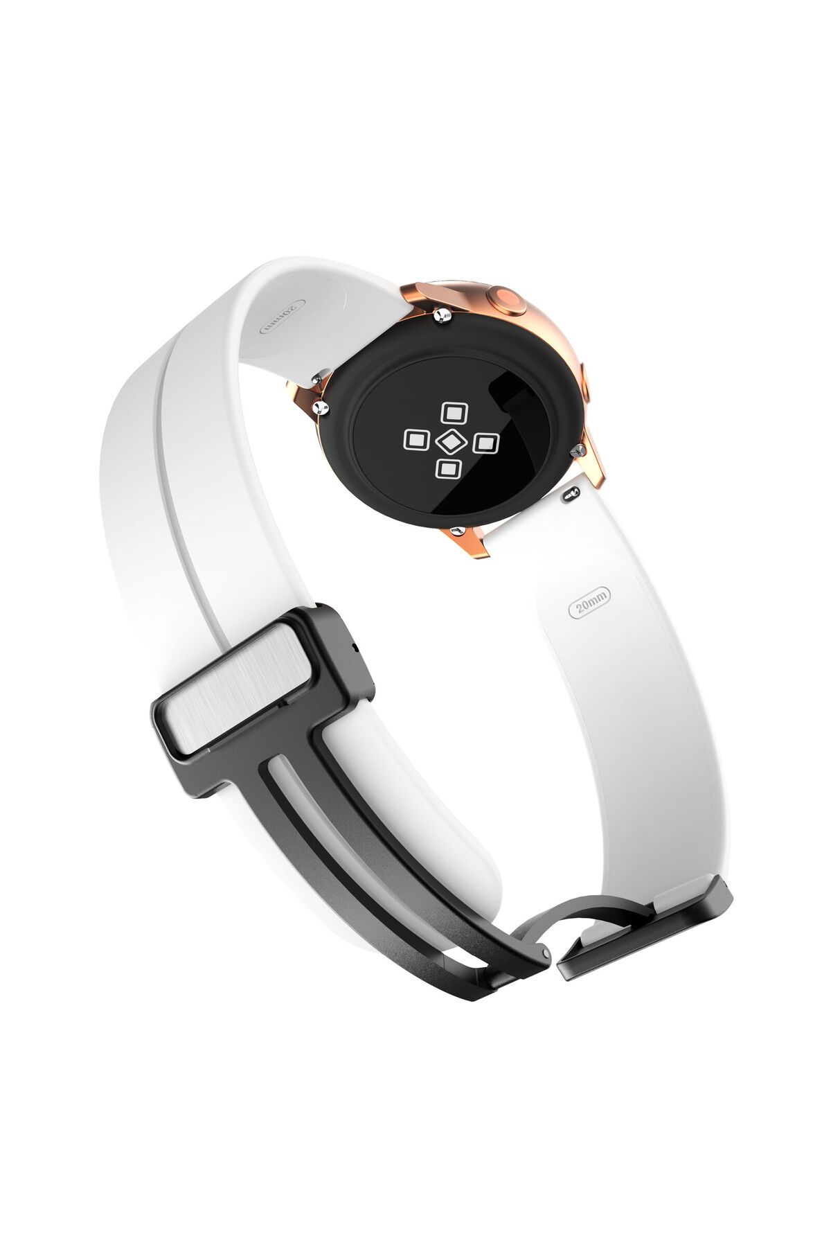KRETON Lenovo Smart Watch S2 Uyumlu Kordon Magnetic Klipsli Premium Kayış