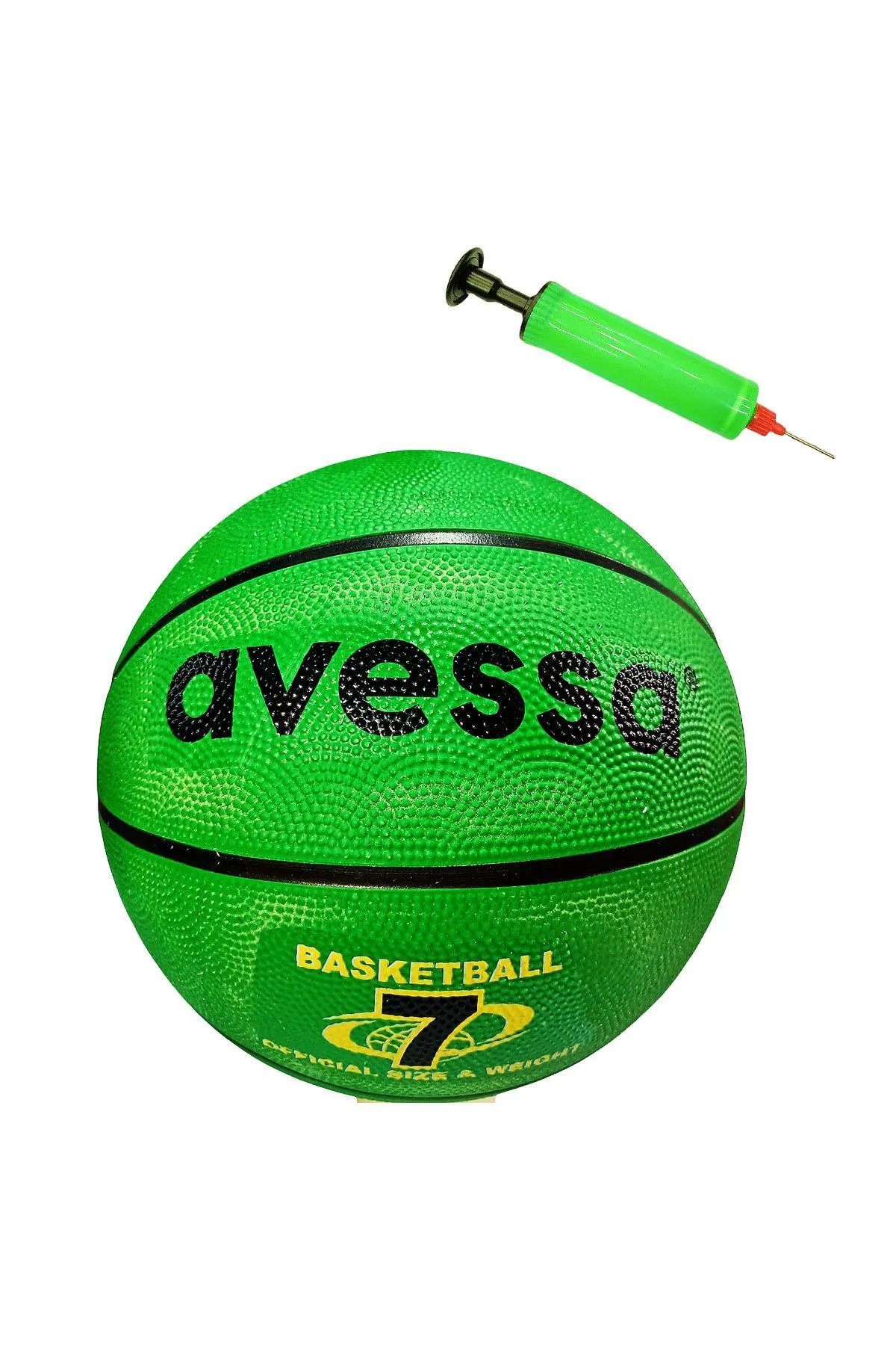 TOCSPORTS Yeşil Basketbol Topu - No 7 - 520-550 Gram - Pompa Dahil