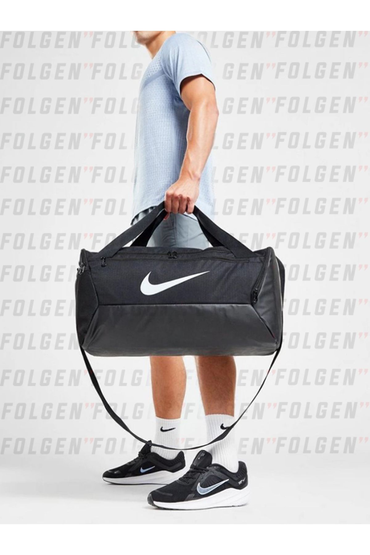 Nike Brasilia Small Duffel Bag S Size Unisex Siyah Spor Çanta BA5957-010