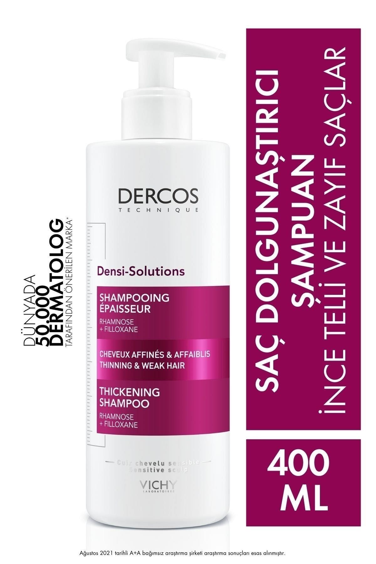 Vichy Dercos Densi-Solutions İnce Telli ve Zayıf Saçları Yogun Dolgunlaştırıcı Şampuan 400 ML