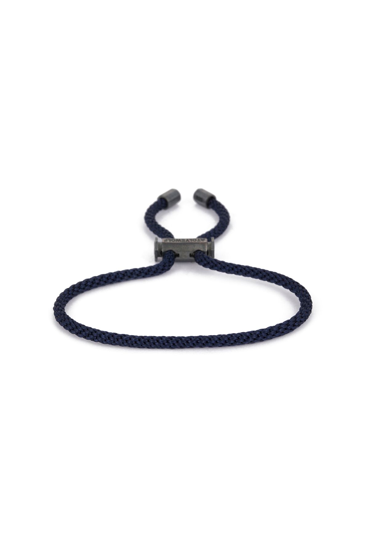 Atolyewolf Navy Blue Lace Bracelet in Oxide