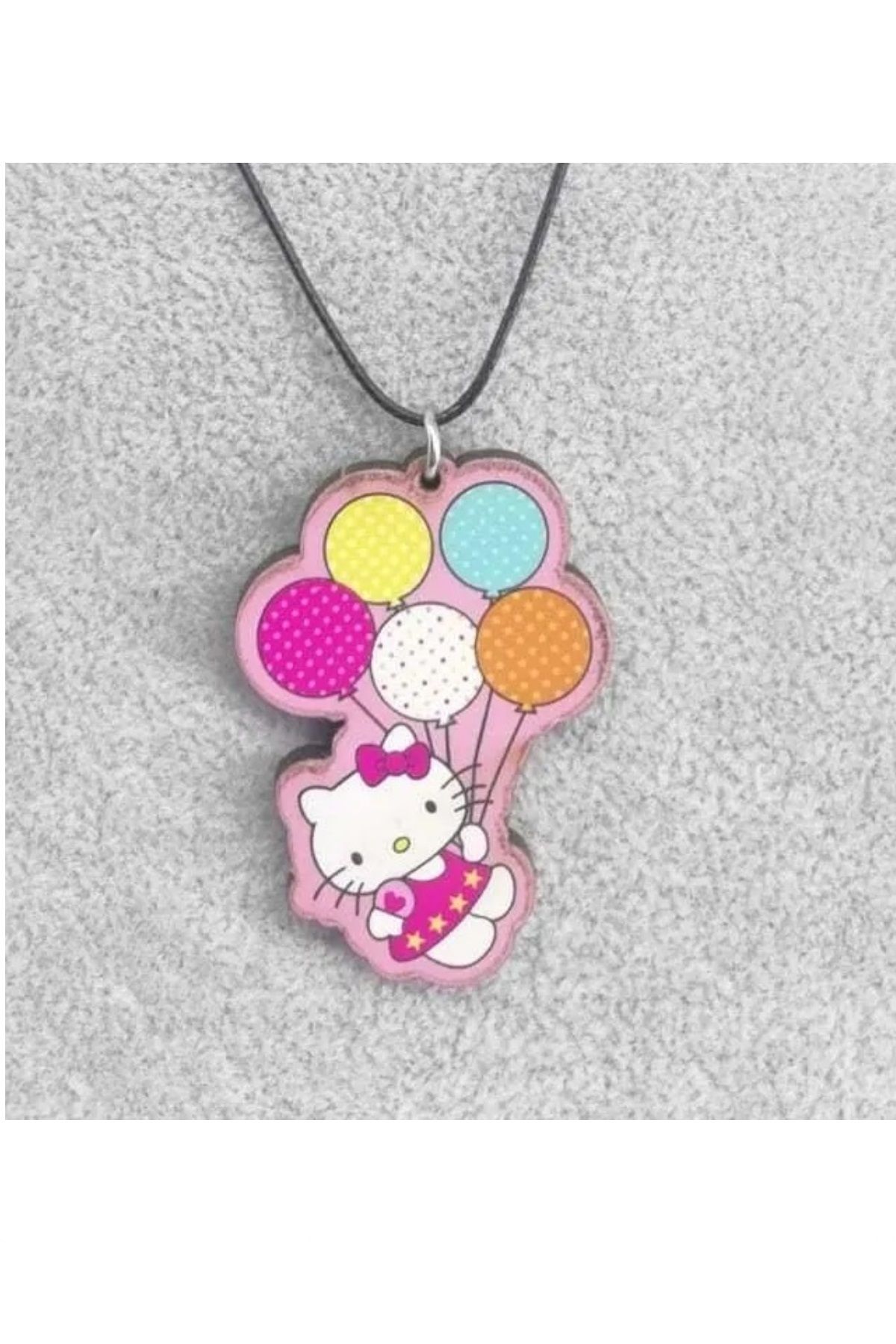 İYİ MODA Hello Kitty Park Balon Hediyelik Kolye Best Friends Arkadaşlık Kolyesi