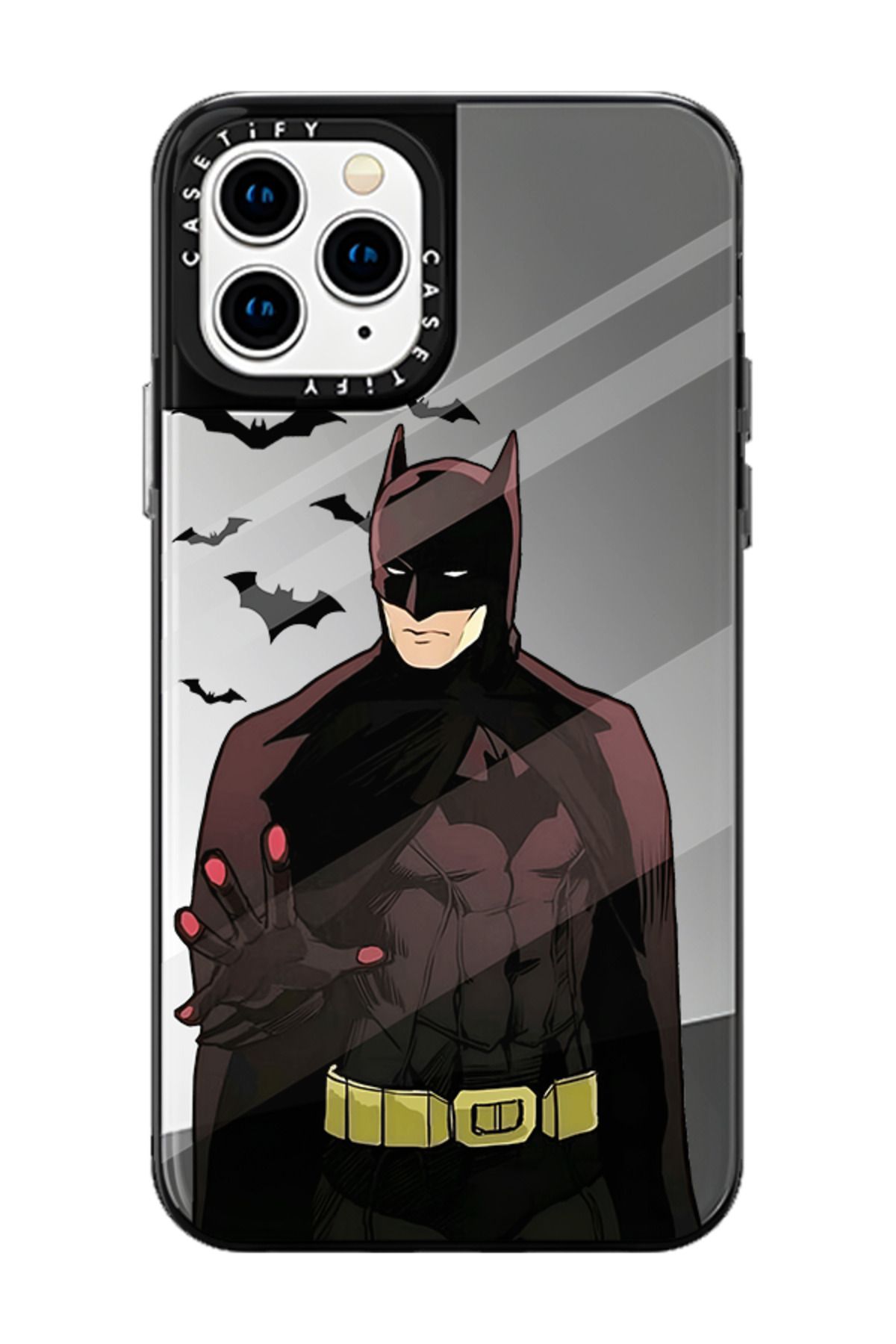 WinterStore Batman - iPhone 11 Pro Uyumlu Aynalı Telefon Kılıfı