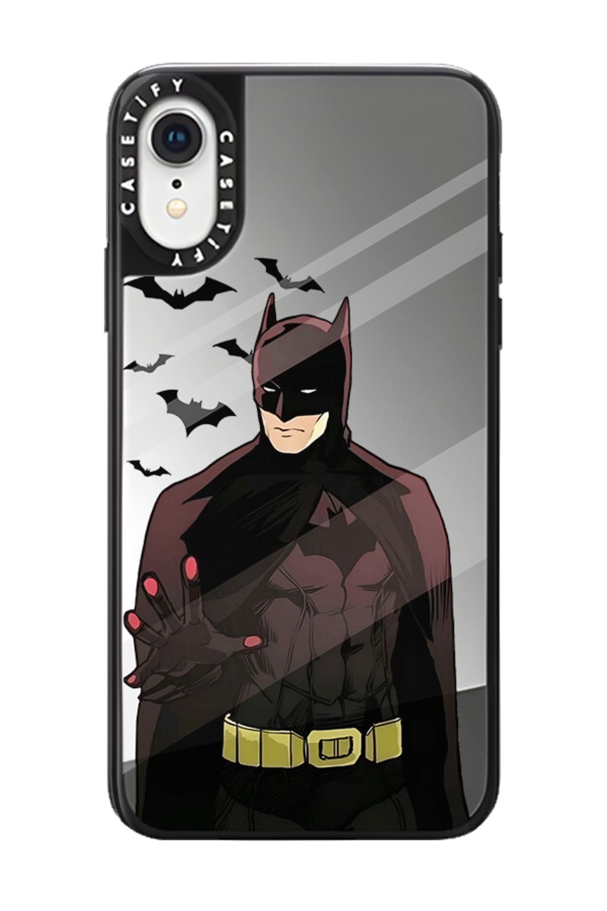 WinterStore Batman - iPhone XR Uyumlu Aynalı Telefon Kılıfı