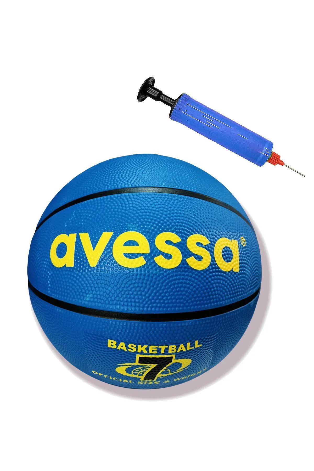 TOCSPORTS Mavi Basketbol Topu - No 7 - 520-550 Gram - Pompa Dahil