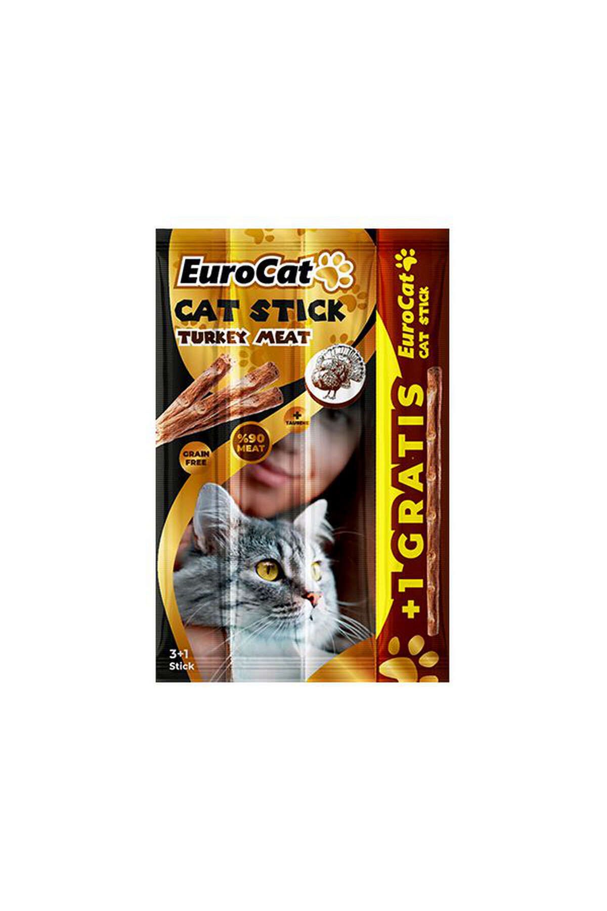 Eurocat CATSTICK HINDI ETLI 4X5 GR X 4 ADET 293096