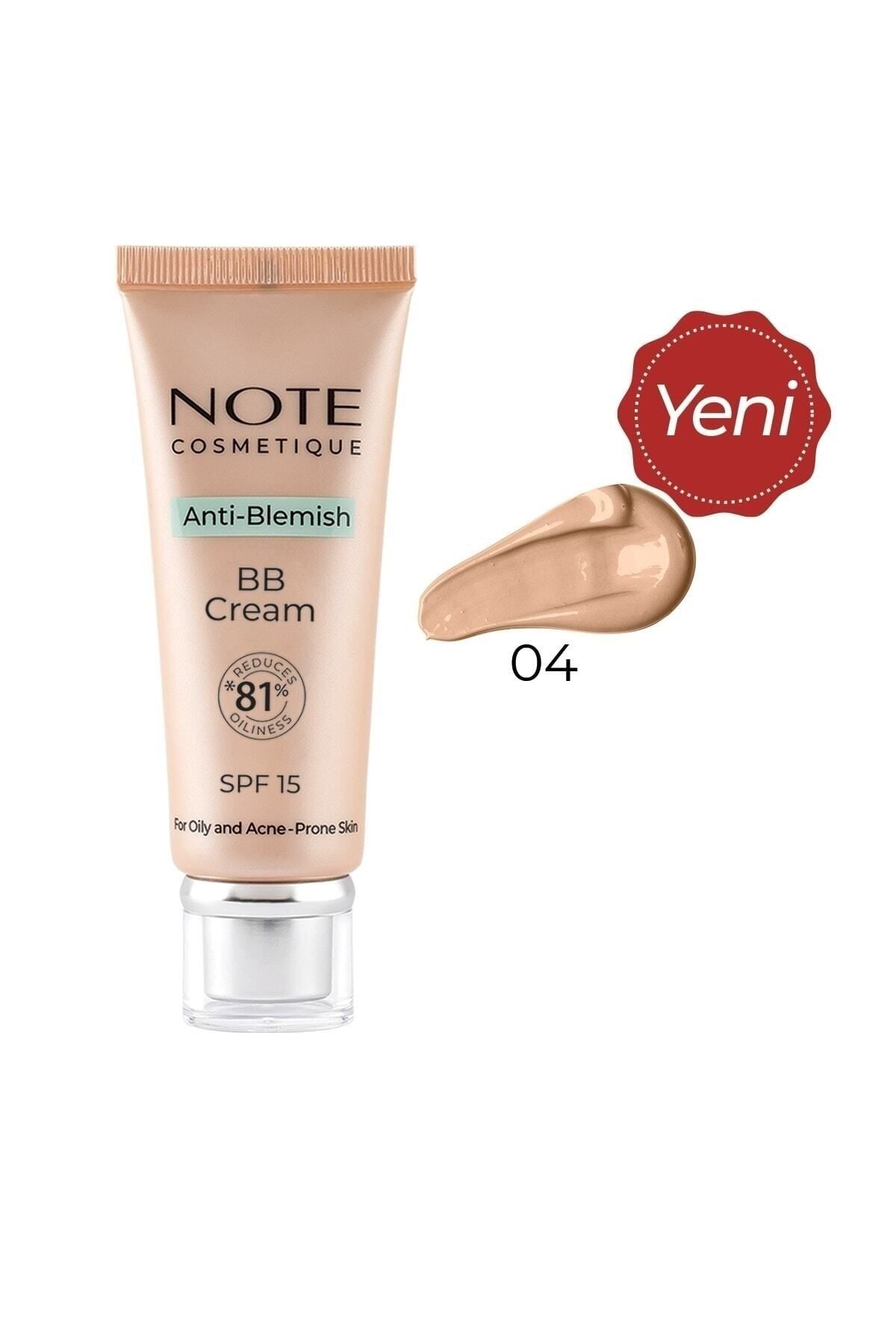 Note Cosmetics Anti-blemish Bb Cream - Akneye Yatkın Ciltler 04 Buğday Ten DKÜRN544
