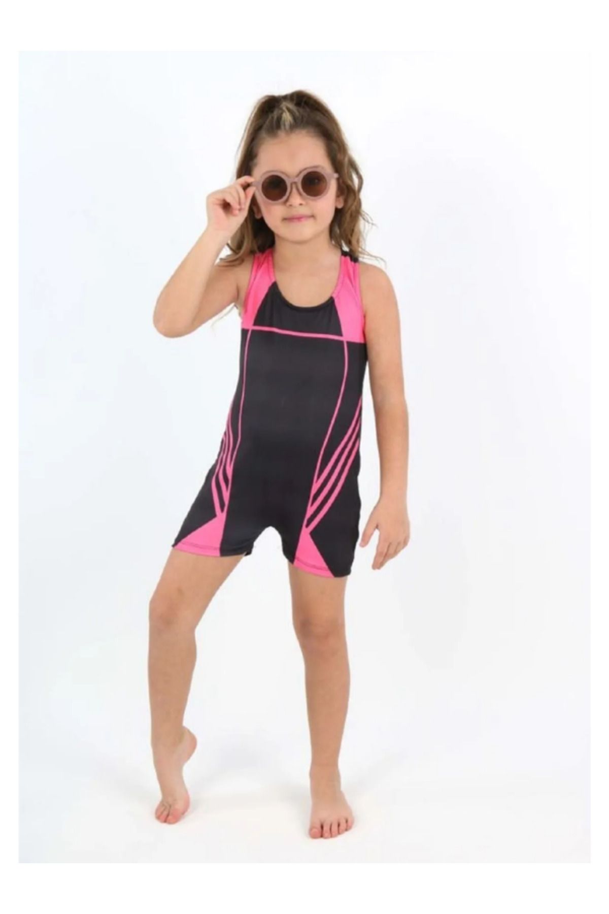 TREND Kız Çocuk Yüzücü Şortlu Mayo