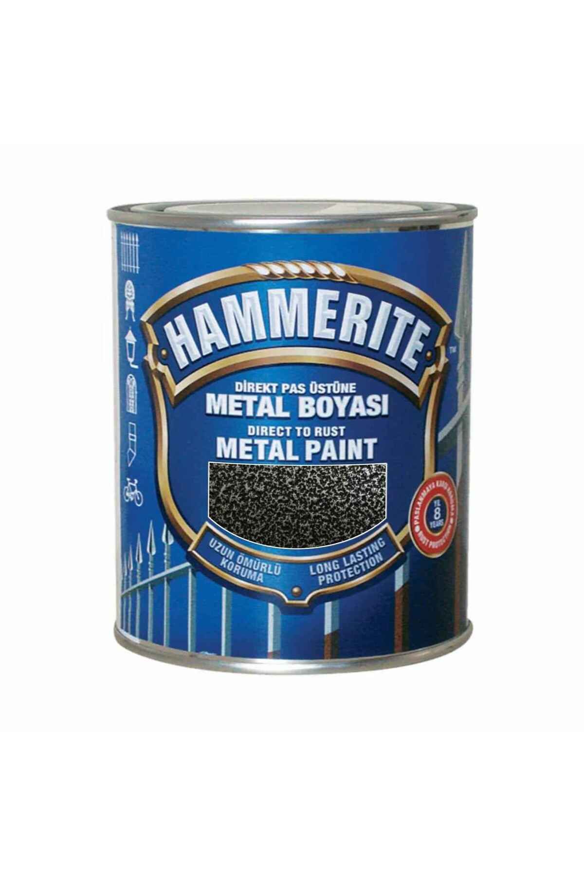 Marshall Hammerite Direk Pas Üstüne Metal Boyası 750ml=1kg Çekiçlenmiş Siyah-astara Antipasa Gerek Kalmaz
