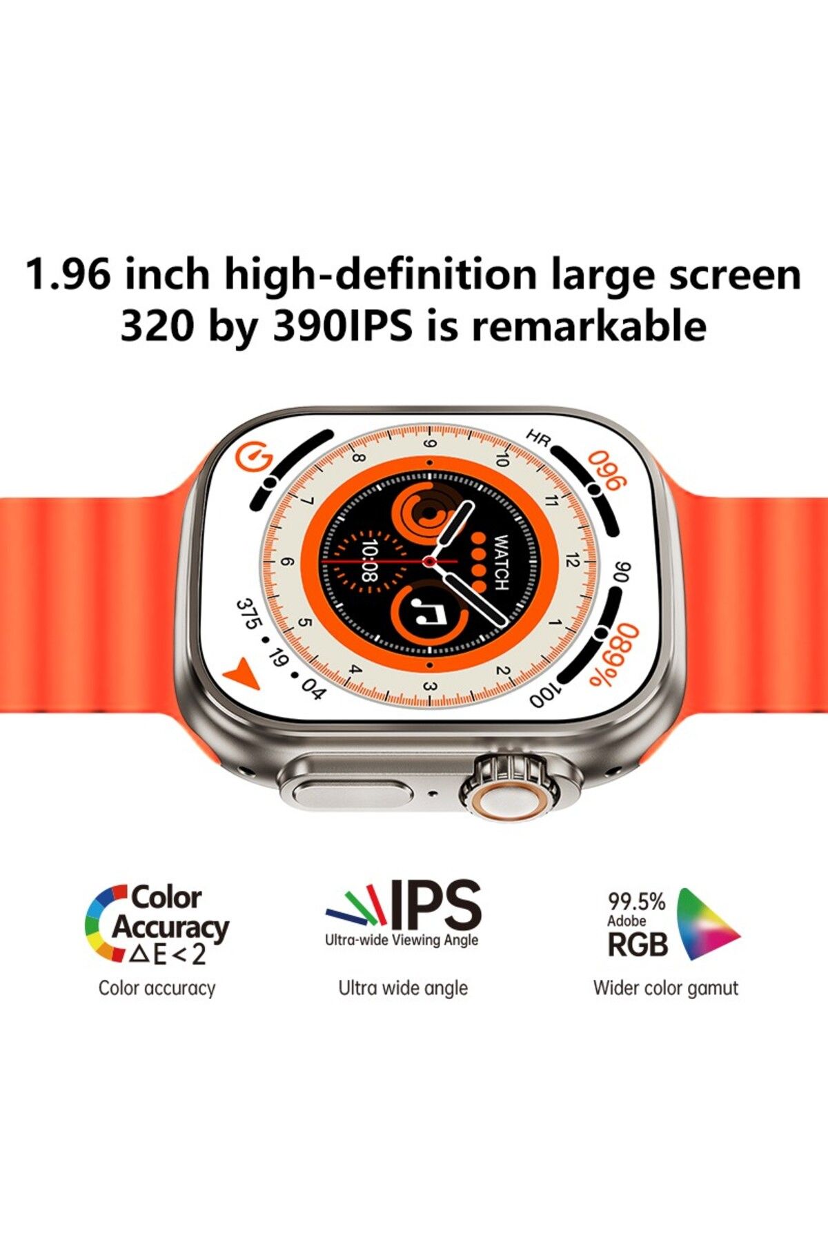 Genel Markalar Ws28 Ultra 49mm Siri Tansiyon Ateş Nabız Ölçer Akıllı Saat (Lisinya)