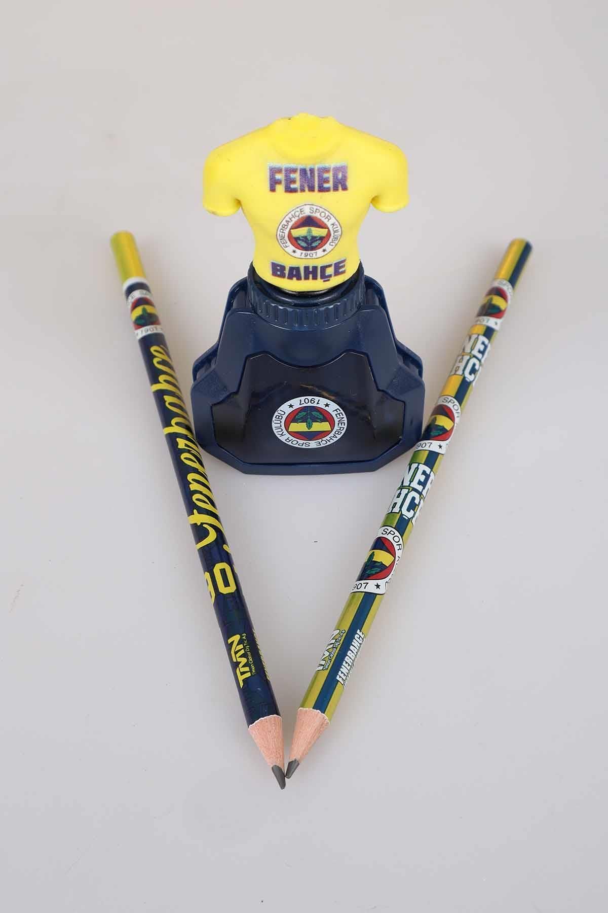 Fenerbahçe Lisanslı 2'li Kurşun Kalem Ve Otomatik Kalemtraş Seti