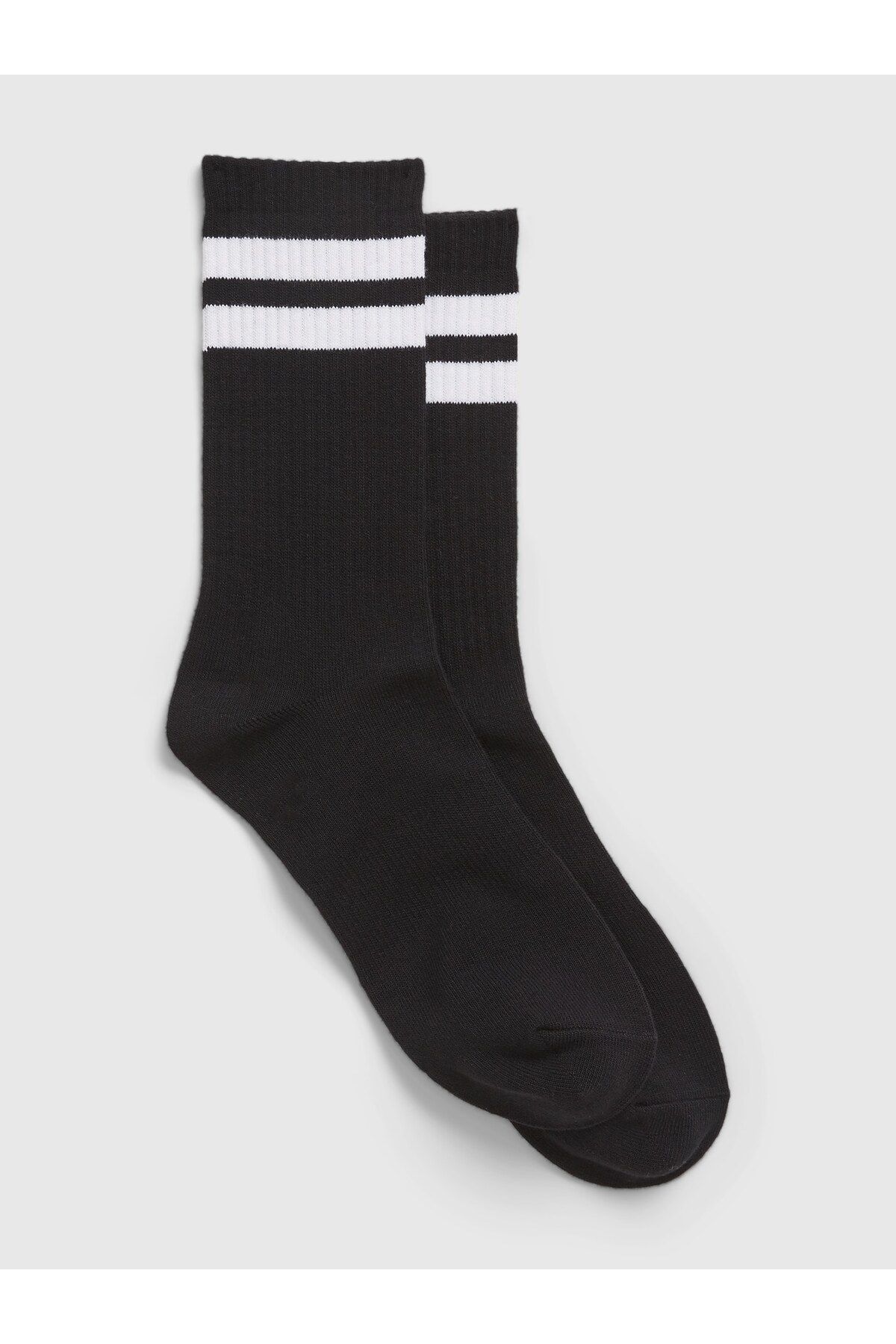 GAP Erkek Siyah Çizgi Desenli Çorap