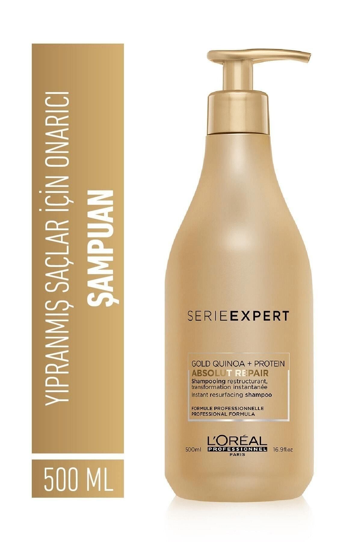 L'oreal Professionnel Gold Quinoa Absolut Hasarlı Saçlar İçin Aydınlatıcı Şampuan 500ml GKÜRN483