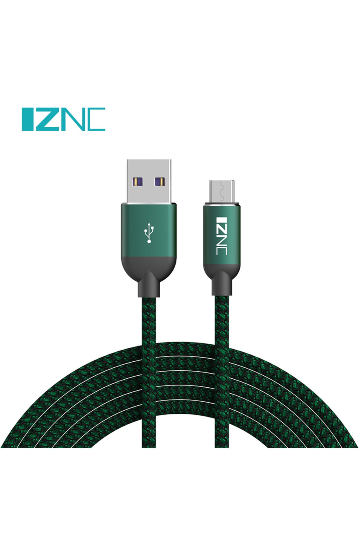 IZNC C021 5a 2 Metre Micro Usb Örgülü Hızlı Şarj Kablosu
