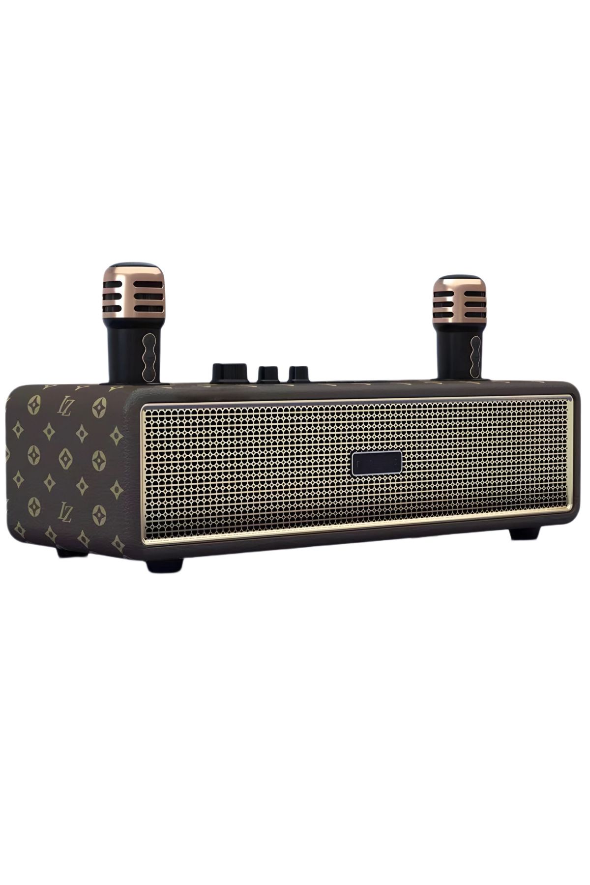 SFL Product Taşınabilir Bluetooth Hoparlör Kablosuz Karaoke Çift Mikrofon Yüksek Kaliteli Dış Tasarım