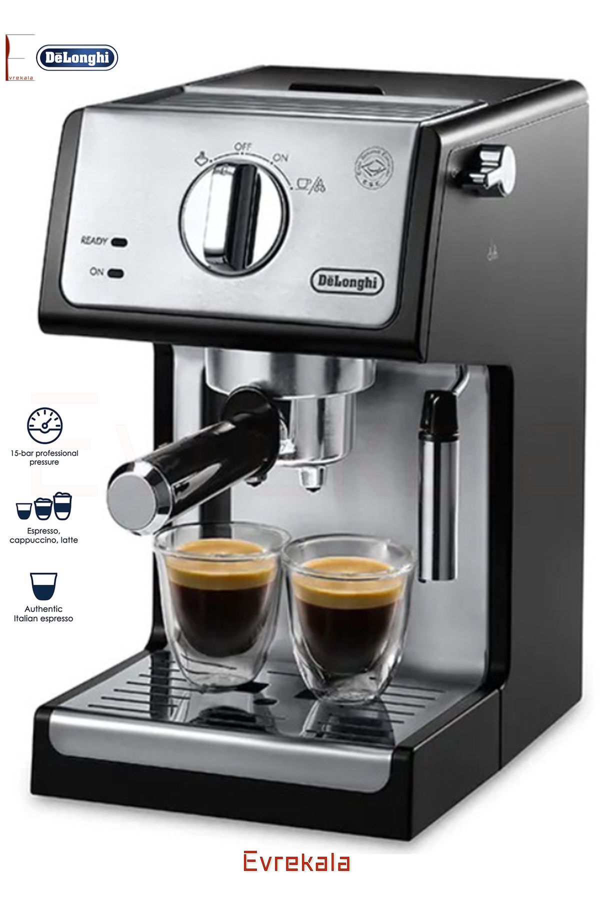 Delonghi Evrekala Espresso Makinesi Delonghi Özel Cappucino Kahve Makinesi -Yetkili Evrekala- New Series