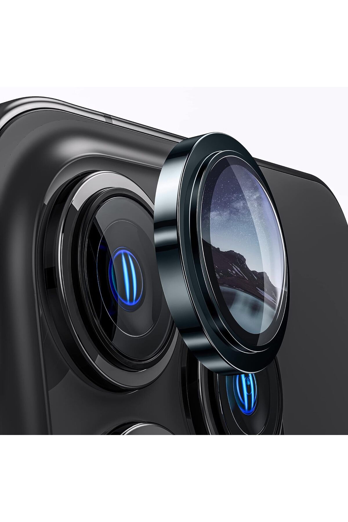 Powerfox Iphone 14 Pro/14 Pro Max Uyumlu Görüntü Kalitesini Bozmayan Safir Kamera Lens Koruyucu(3'lü Set)