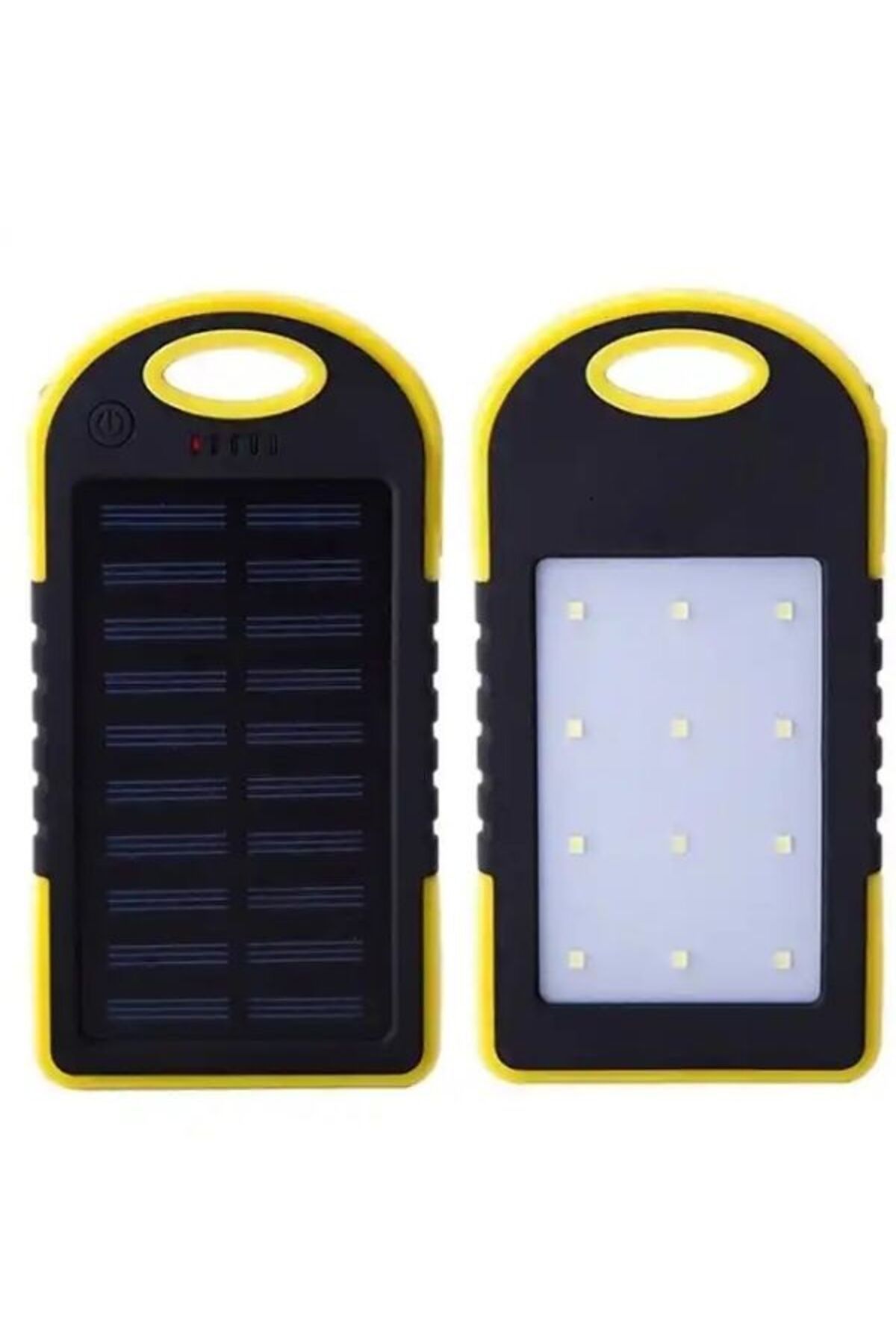 ataşbey 10000 Mah Solar Güneş Enerjili 12 Led Işıklı Flaşörlü Powerbank