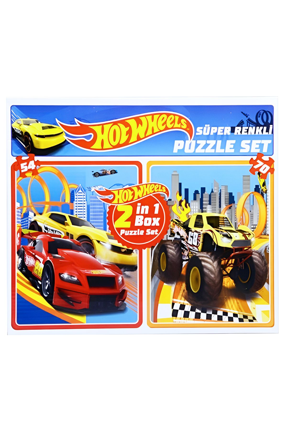 HOT WHEELS Diytoy Hot Wheels 2 in 1 Puzzle