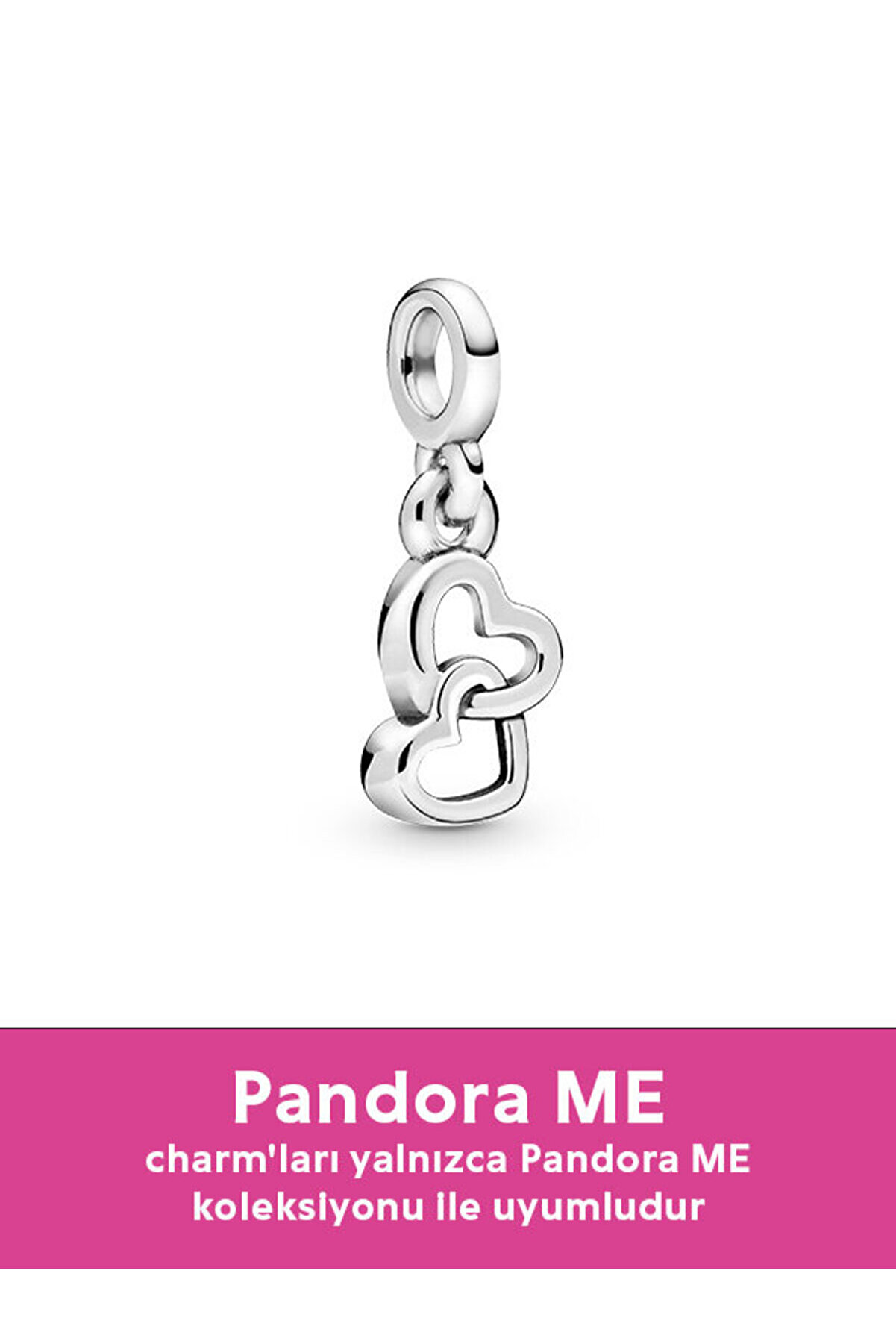 Pandora Me Zincirli Kalpler Mini Sallantılı Charm