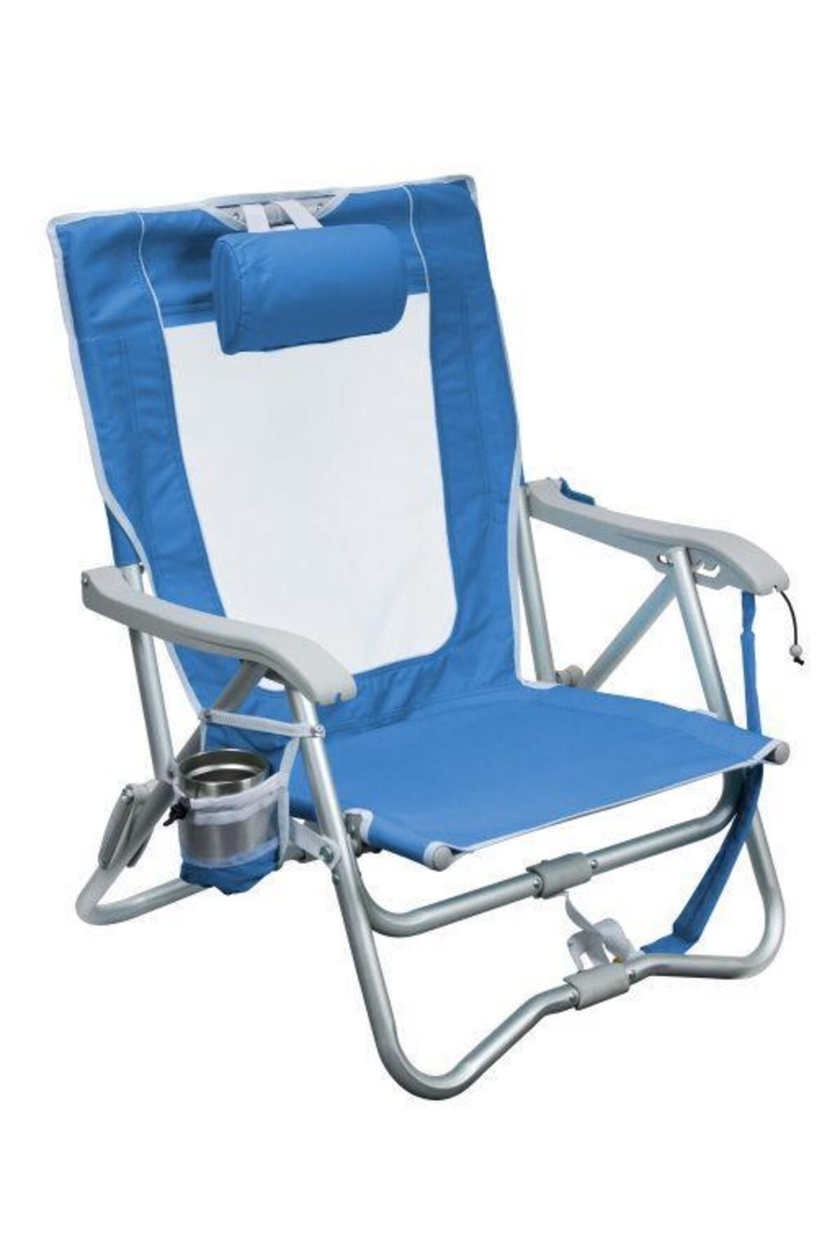 GCI Outdoor Bi-fold 4 Kademeli Katlanır Plaj Sandalyesi Mavi