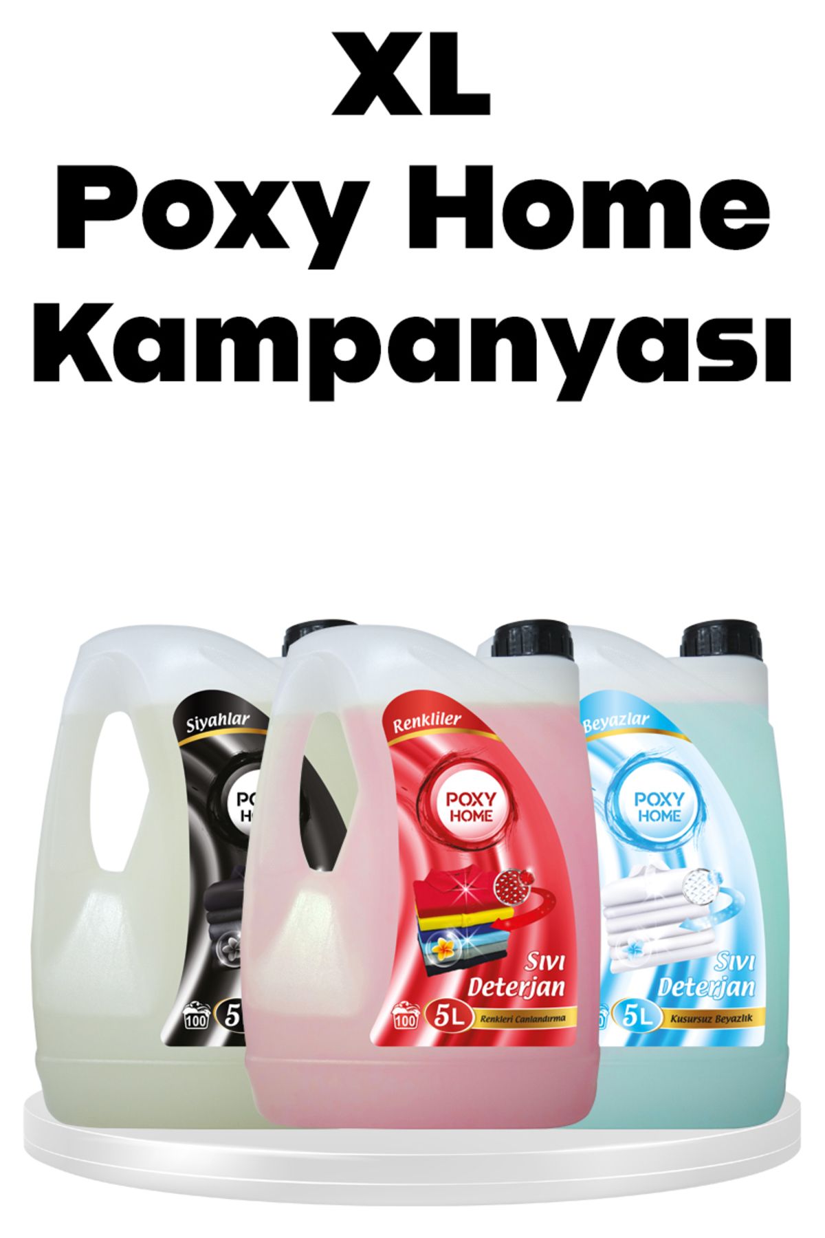 Poxy Home Xl Kampanyası Renkliler Beyazlar Siyahlar 5000 ml Yerli Ürün
