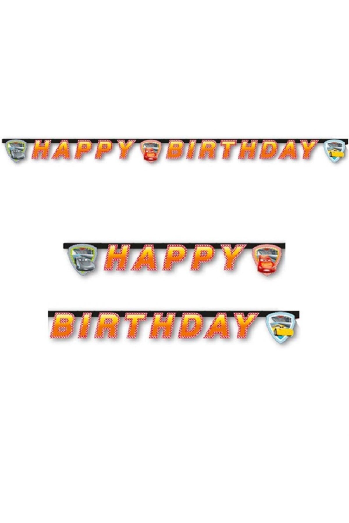 Cars Şimşek Happy Birthday Banner