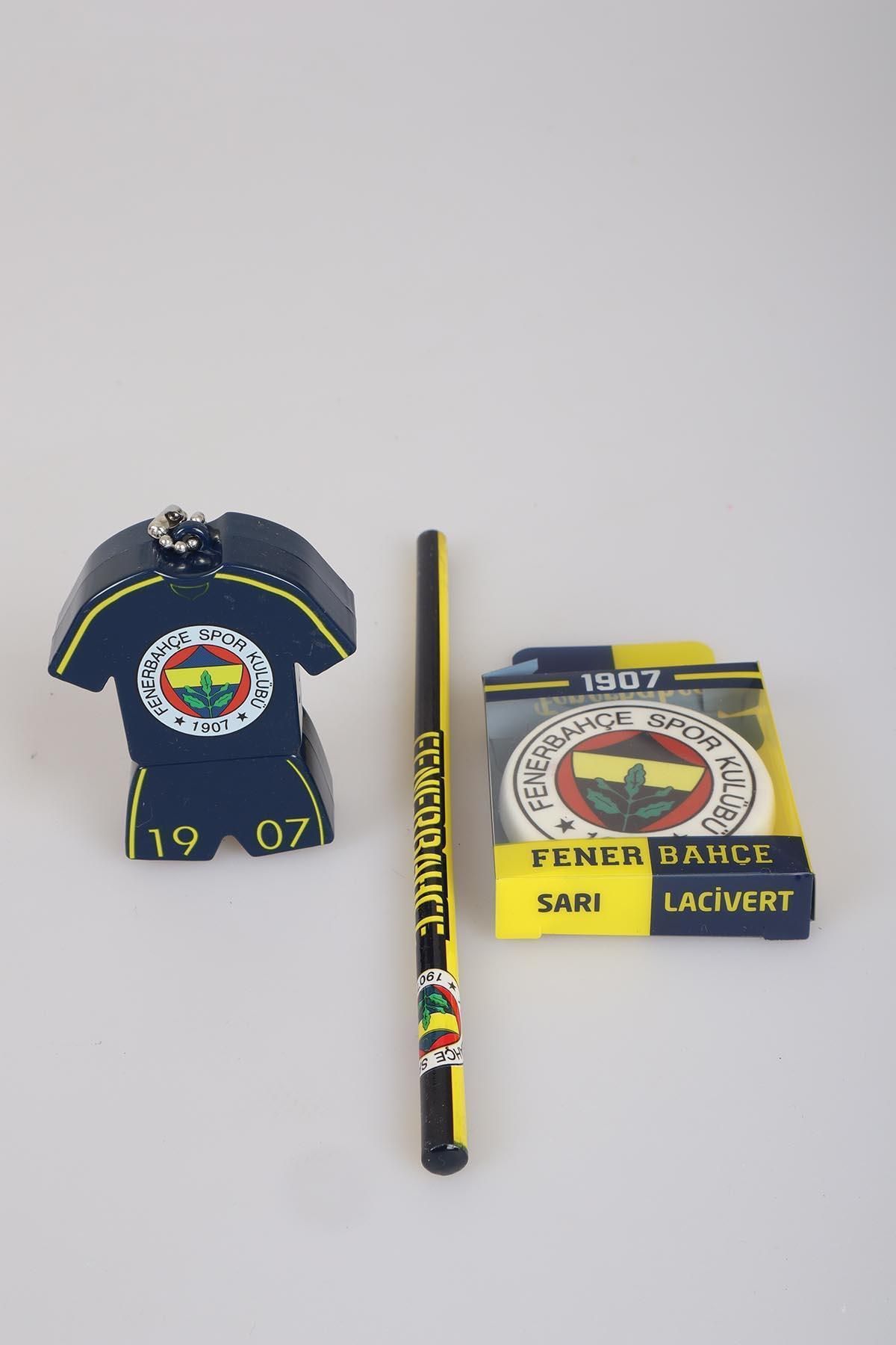 Fenerbahçe Lisanslı Kurşun Kalem, Silgi Ve Forma Tasarım Kalemtraş Seti