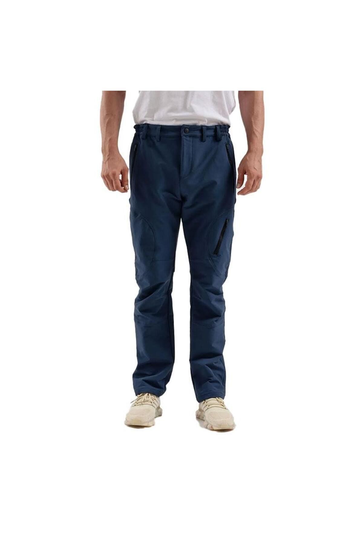 Exuma 2313002 Erkek Gece Mavisi Softshell Outdoor Pantolon
