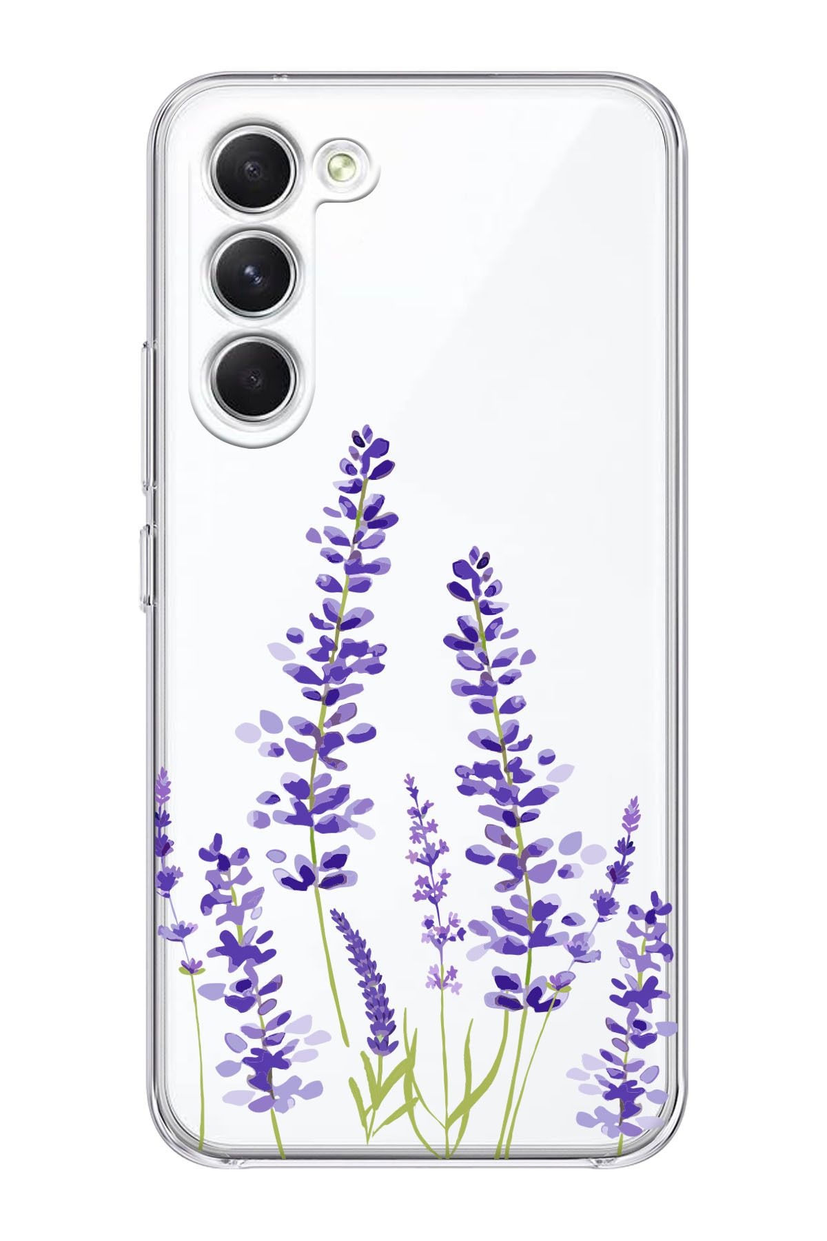 shoptocase Galaxy S23 Uyumlu Şeffaf Lavender Telefon Kılıfı