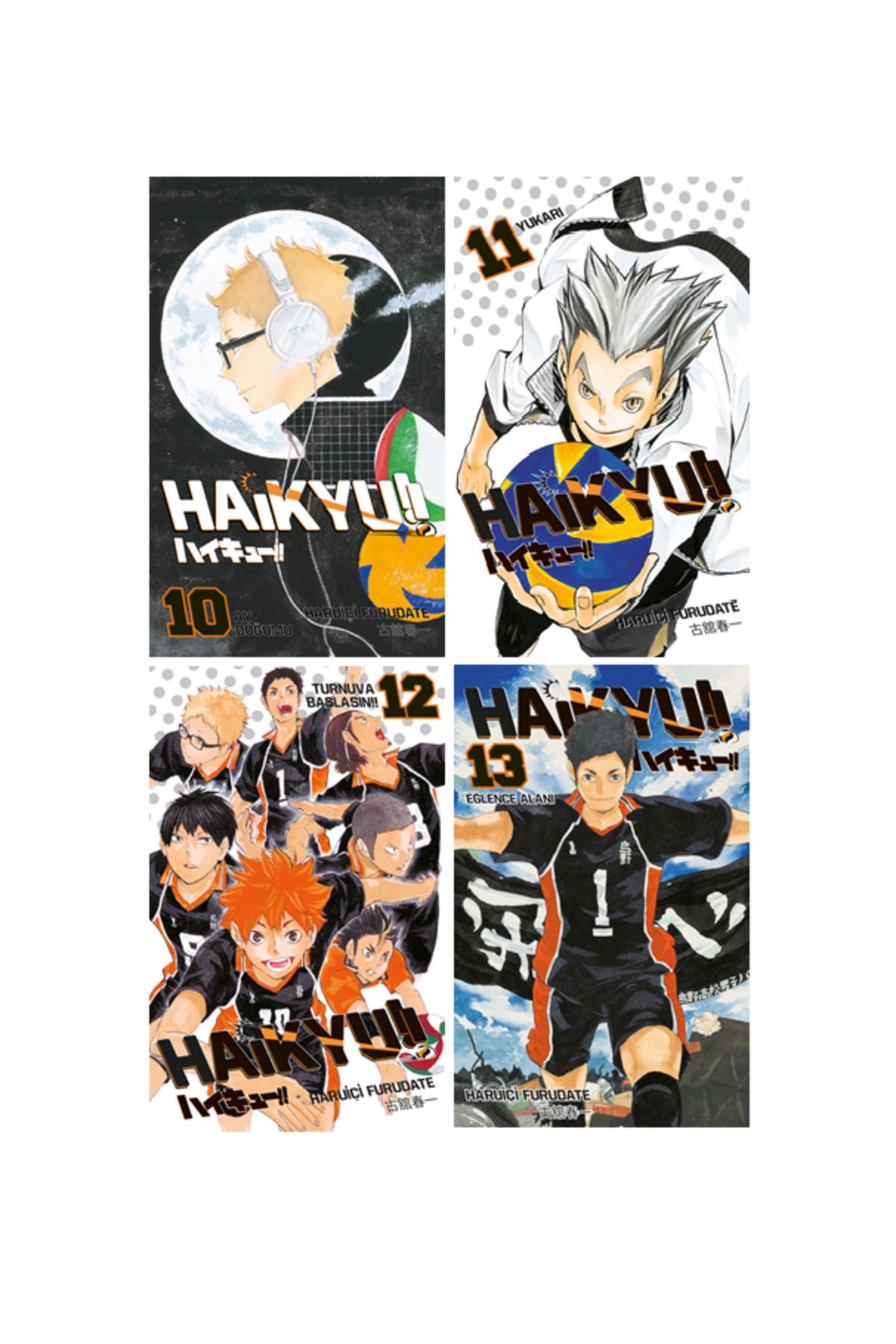Gerekli Şeyler Yayıncılık Haikyu 10-11-12-13. Ciltler Manga Seti + Matematik Öğreten Ayraç