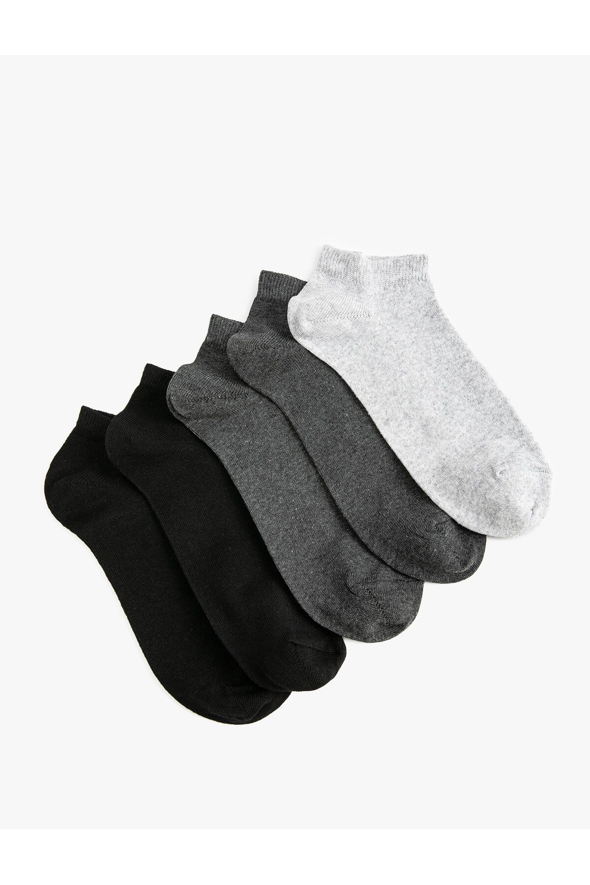 Koton Basic 5'li Patik Çorap Seti Çok Renkli