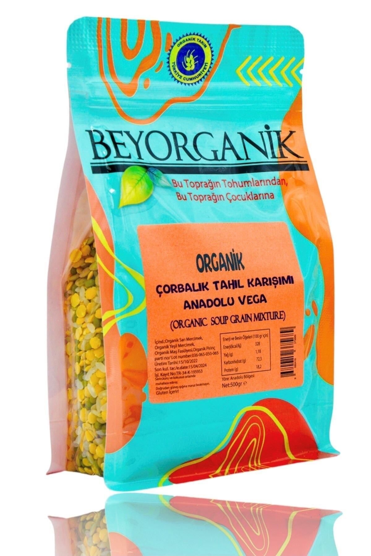 BEYORGANİK Organik Çorbalık Tahıl Karışımı Anadolu Vega 500gr