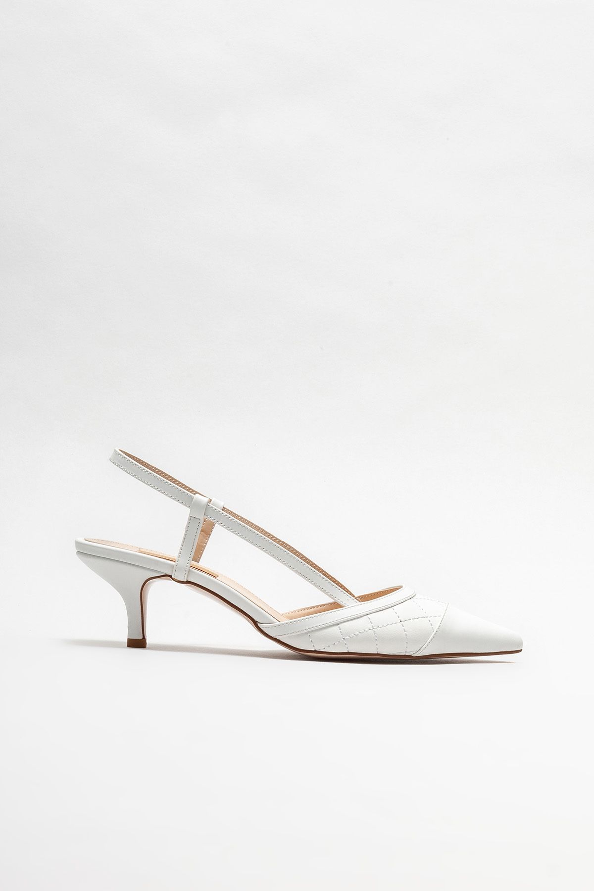 Elle Beyaz Kadın Topuklu Ayakkabı