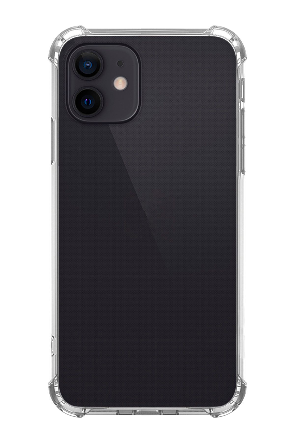 Rupti Iphone 12 / 12 Pro Uyumlu Darbe Emici Şeffaf Slikonlu Köşe Korumalı Olex Kılıf