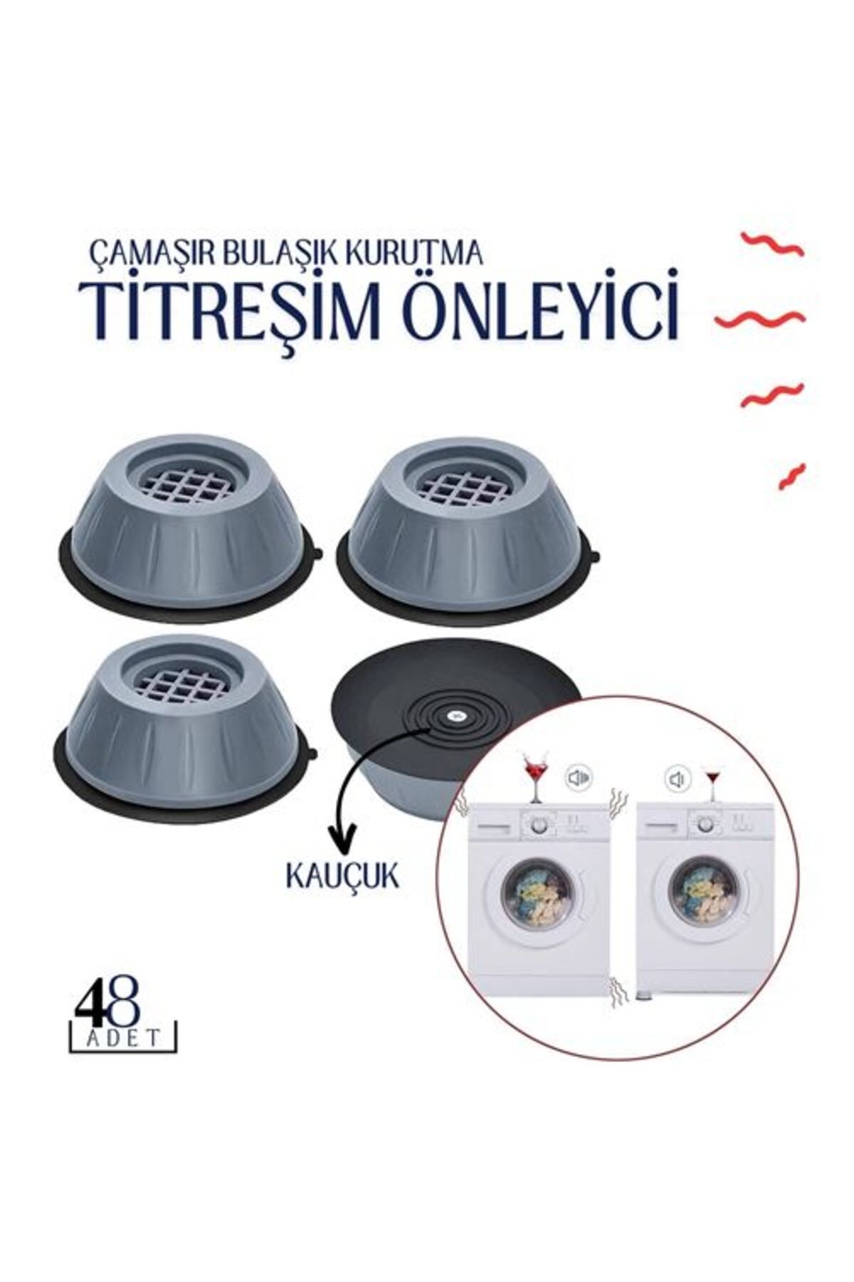 Transformacion 48 ADET Titreşim Önleyici Kauçuk