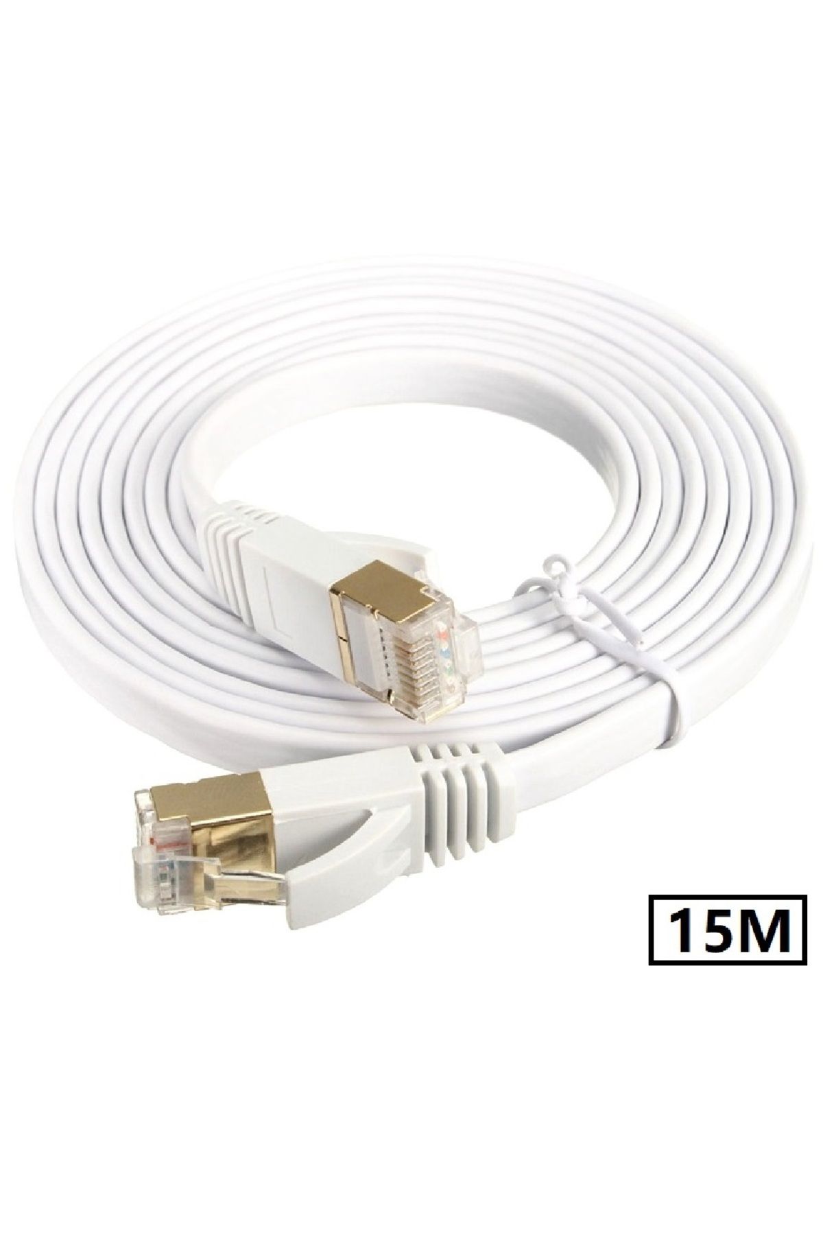Alfais 4964 Cat7 Ethernet RJ45 600MHz 10GBPS Modem İnternet Kablosu 15 Metre