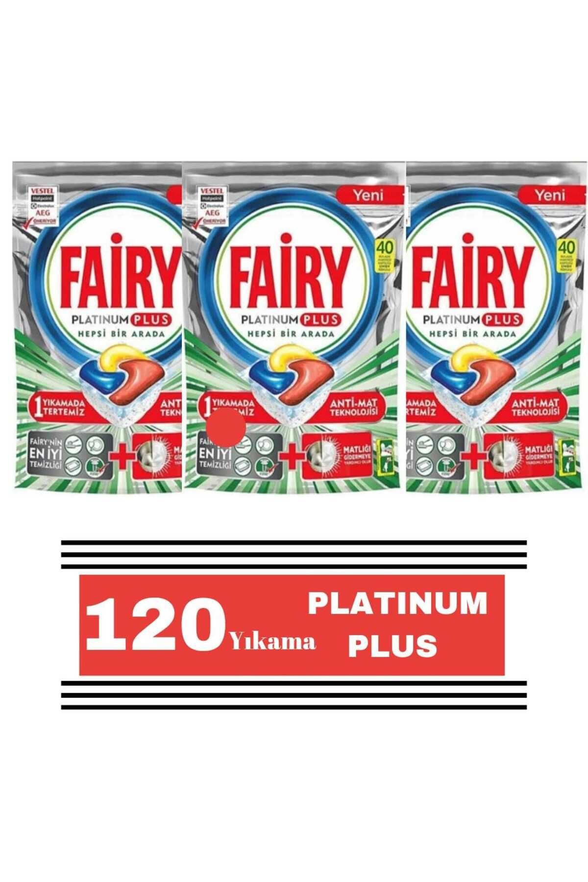 Fairy Platinum Plus 40x3 120 Yıkama Bulaşık Makinesi Deterjanı Tableti