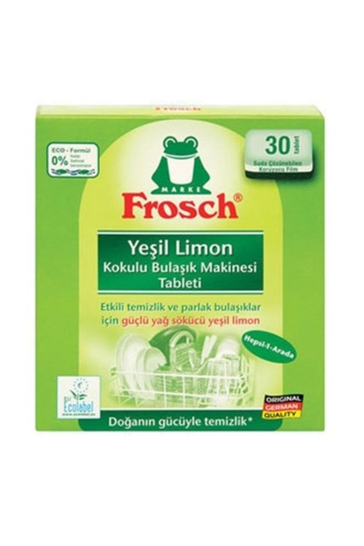 Frosch Yeşil Limonlu Bulaşık Deterjanı Tablet 30 Lu